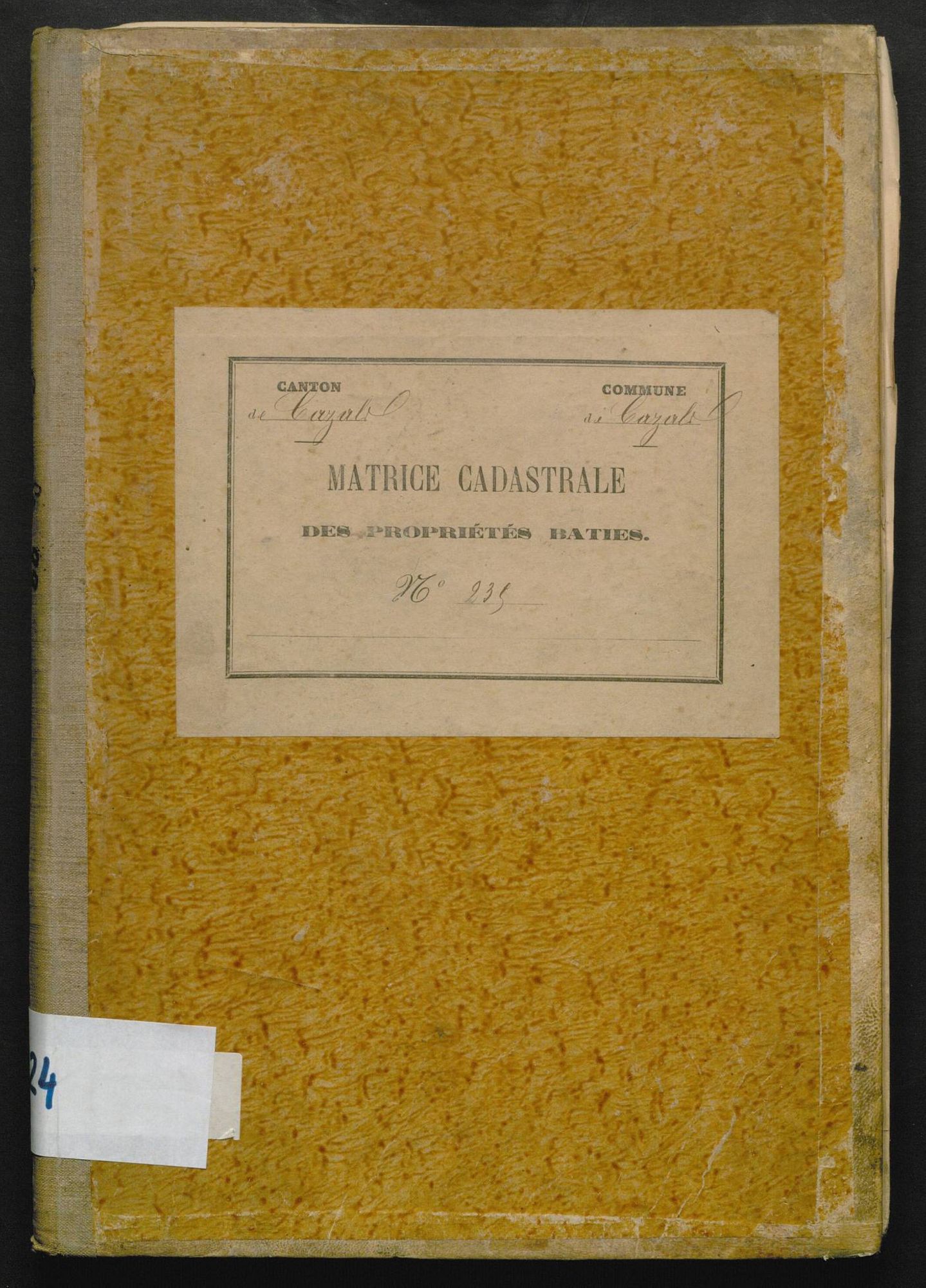 Cases 1-267. Augmentations et diminutions (1880-1891)