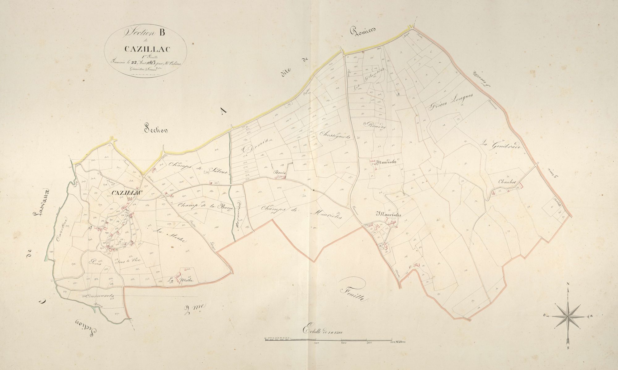 section B de Cazillac, 1ère feuille