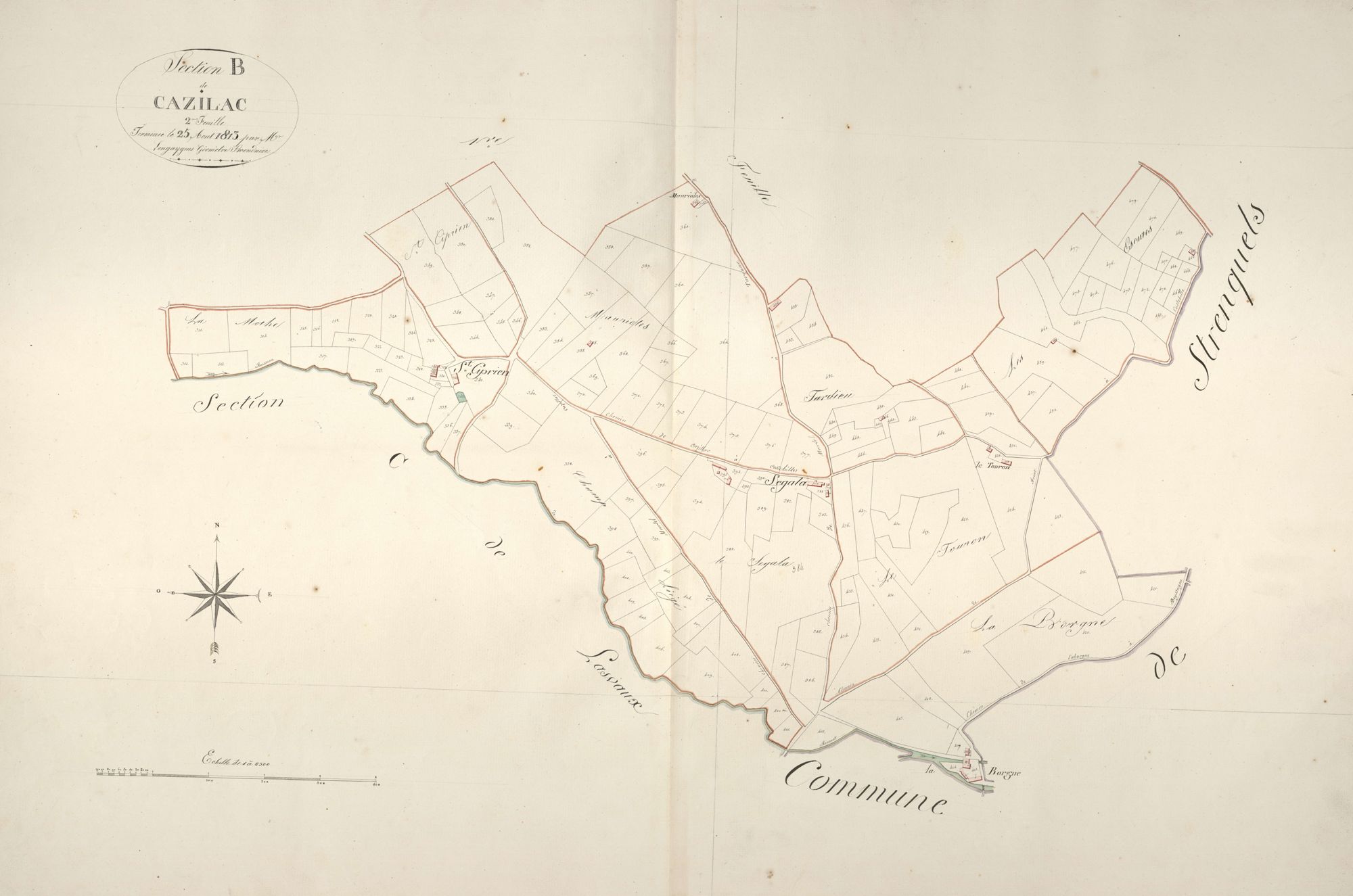 section B de Cazillac, 2ème feuille