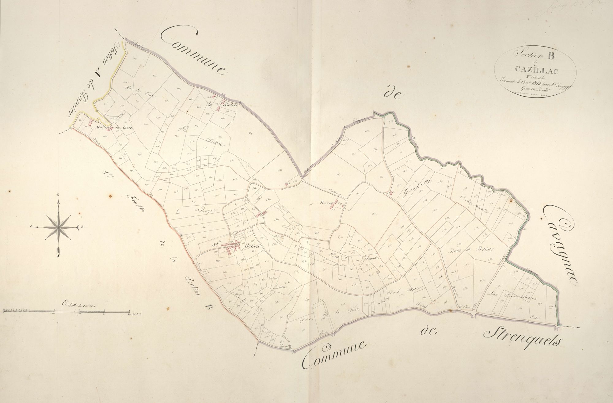 section B de Cazillac, 3ème feuille