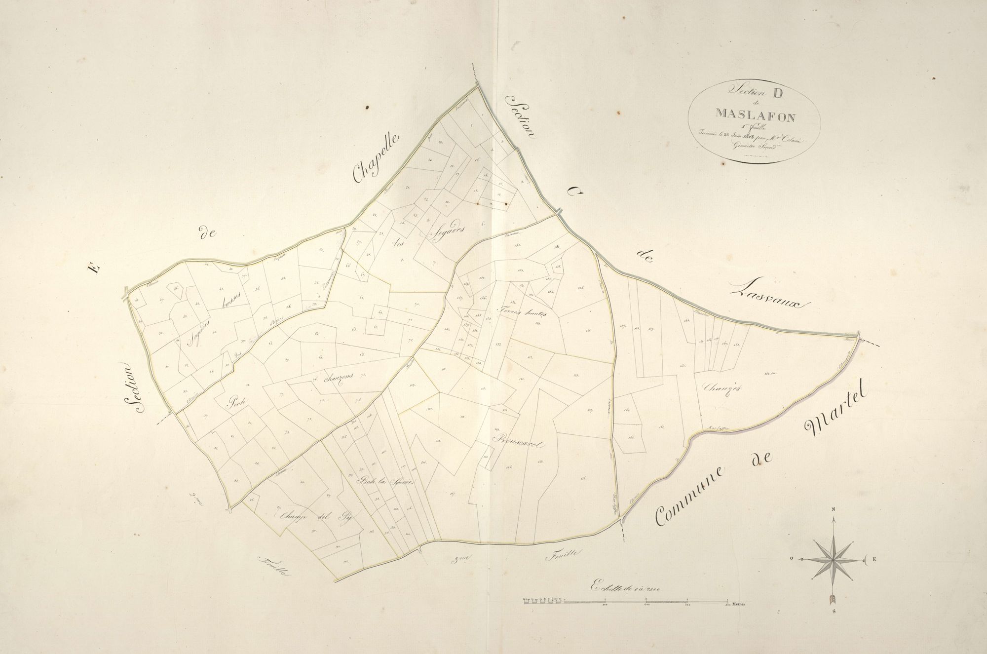 section D de Maslafon, 1ère feuille