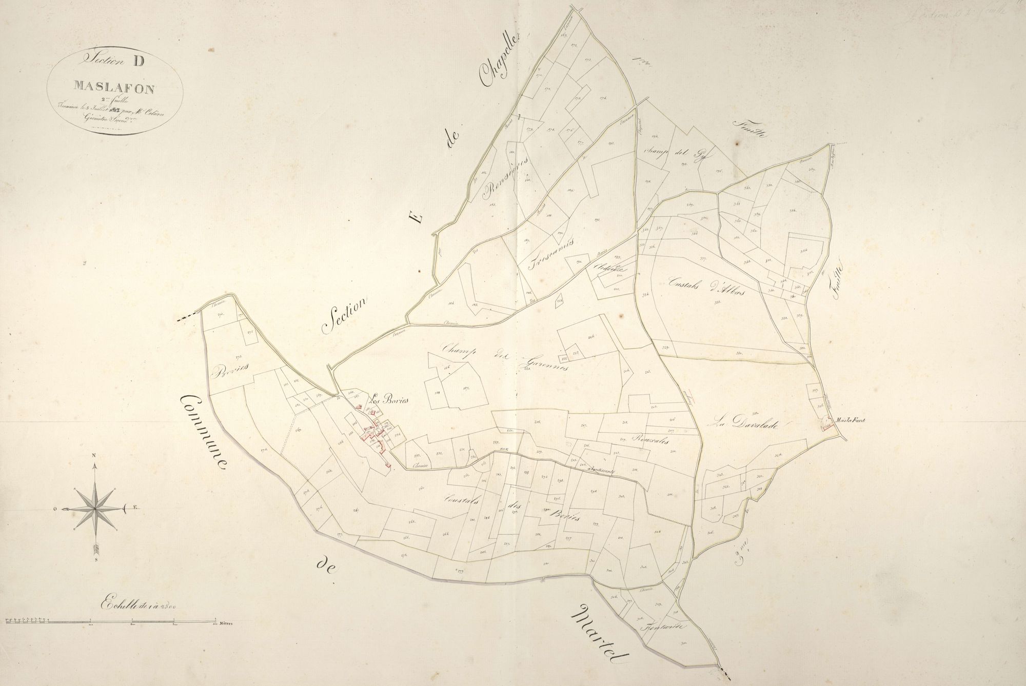 section D de Maslafon, 2ème feuille