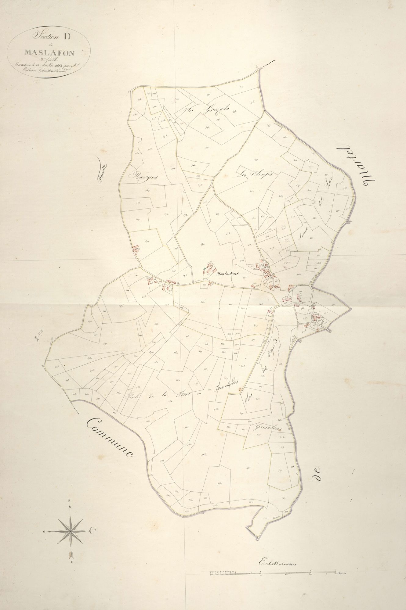 section D de Maslafon, 3ème feuille