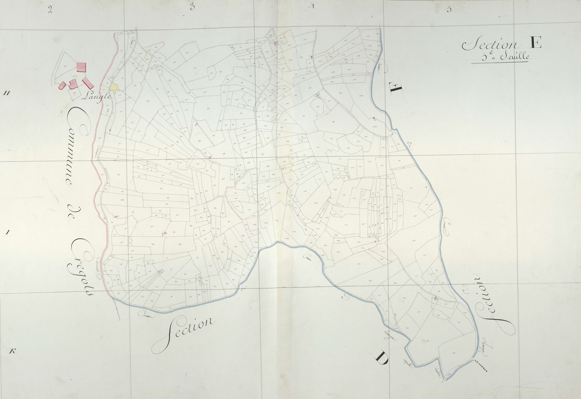 section E, 5ème feuille