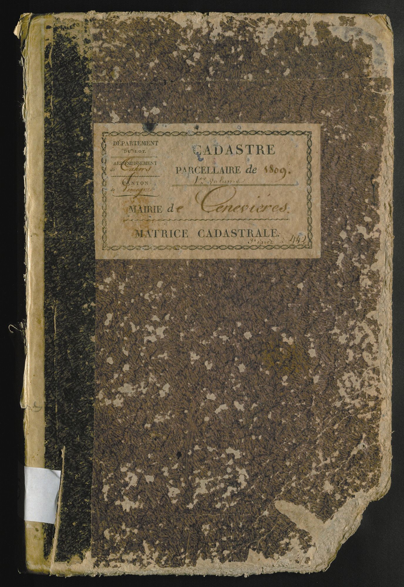 Folios 1-442. Augmentations et diminutions (1869-1914)