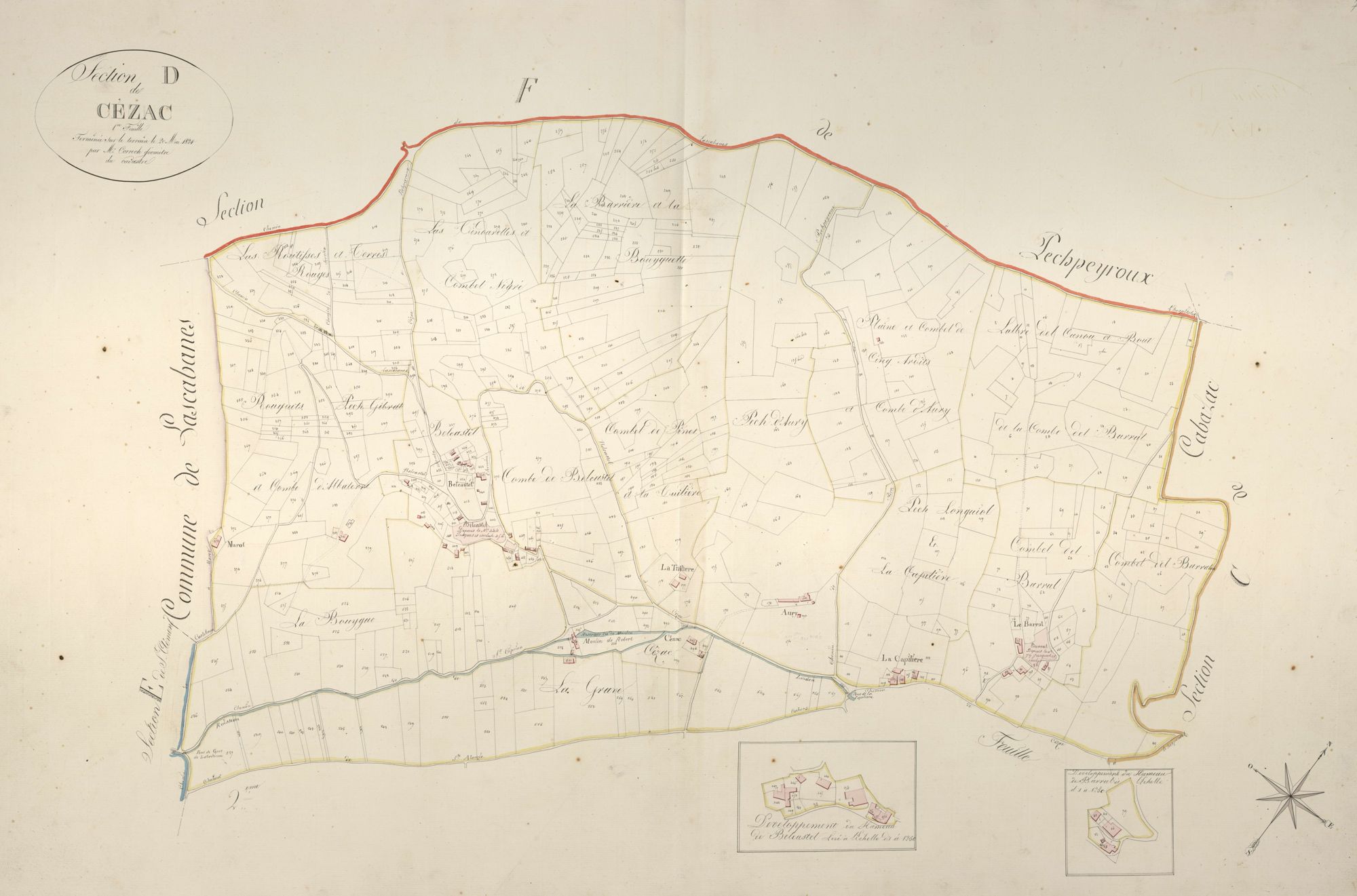 section D de Cézac, 1ère feuille