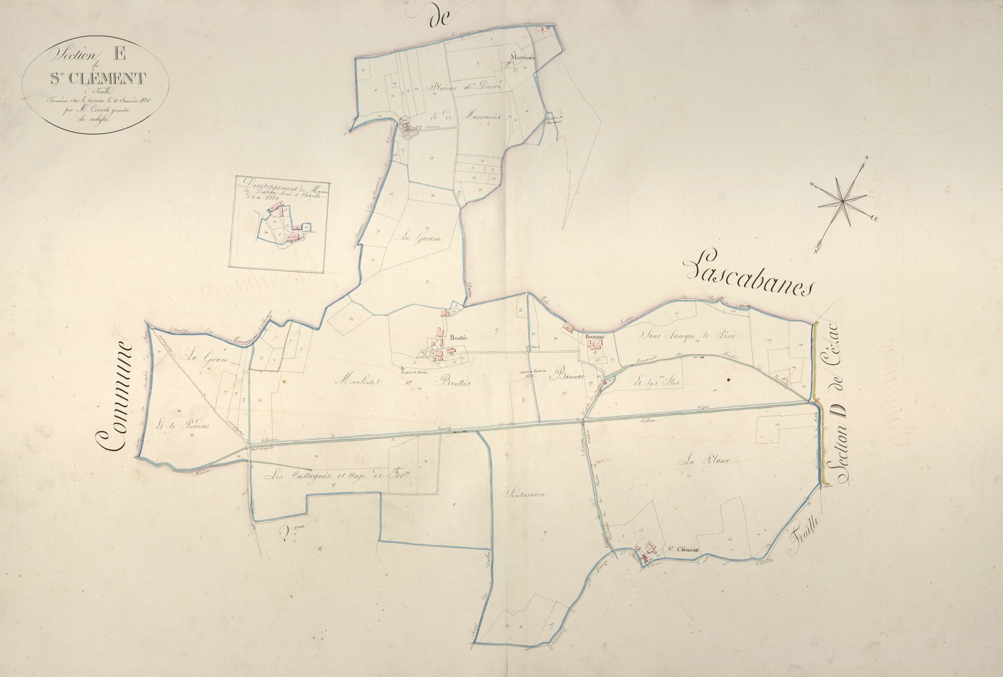 section E de Saint-Clément, 1ère feuille