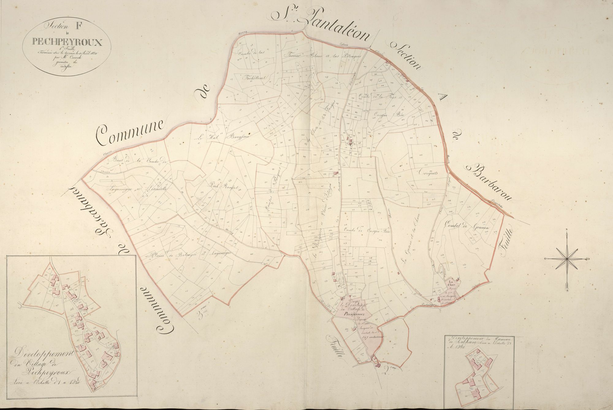 section F de Pechpeyroux, 1ère feuille