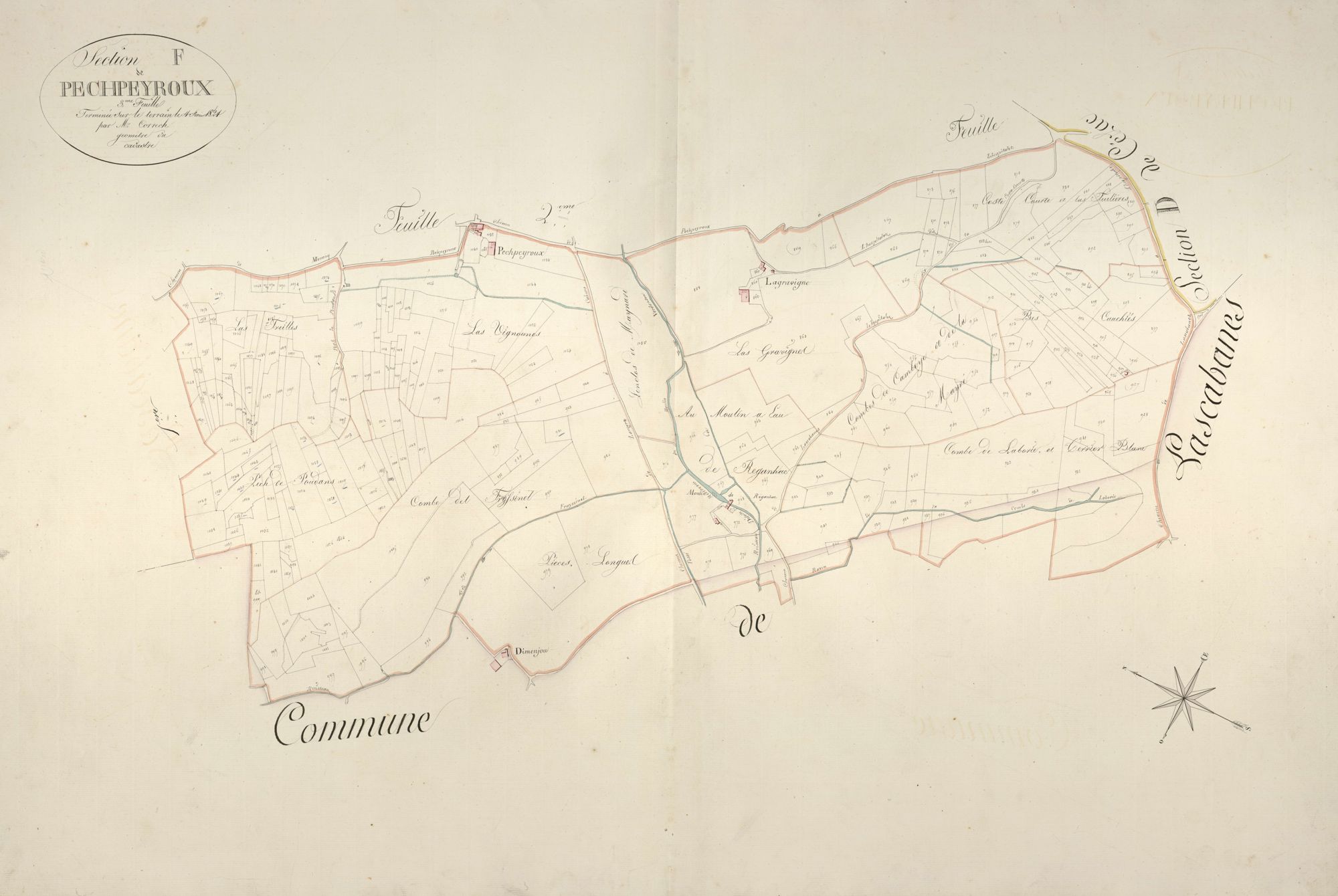 section F de Pechpeyroux, 3ème feuille