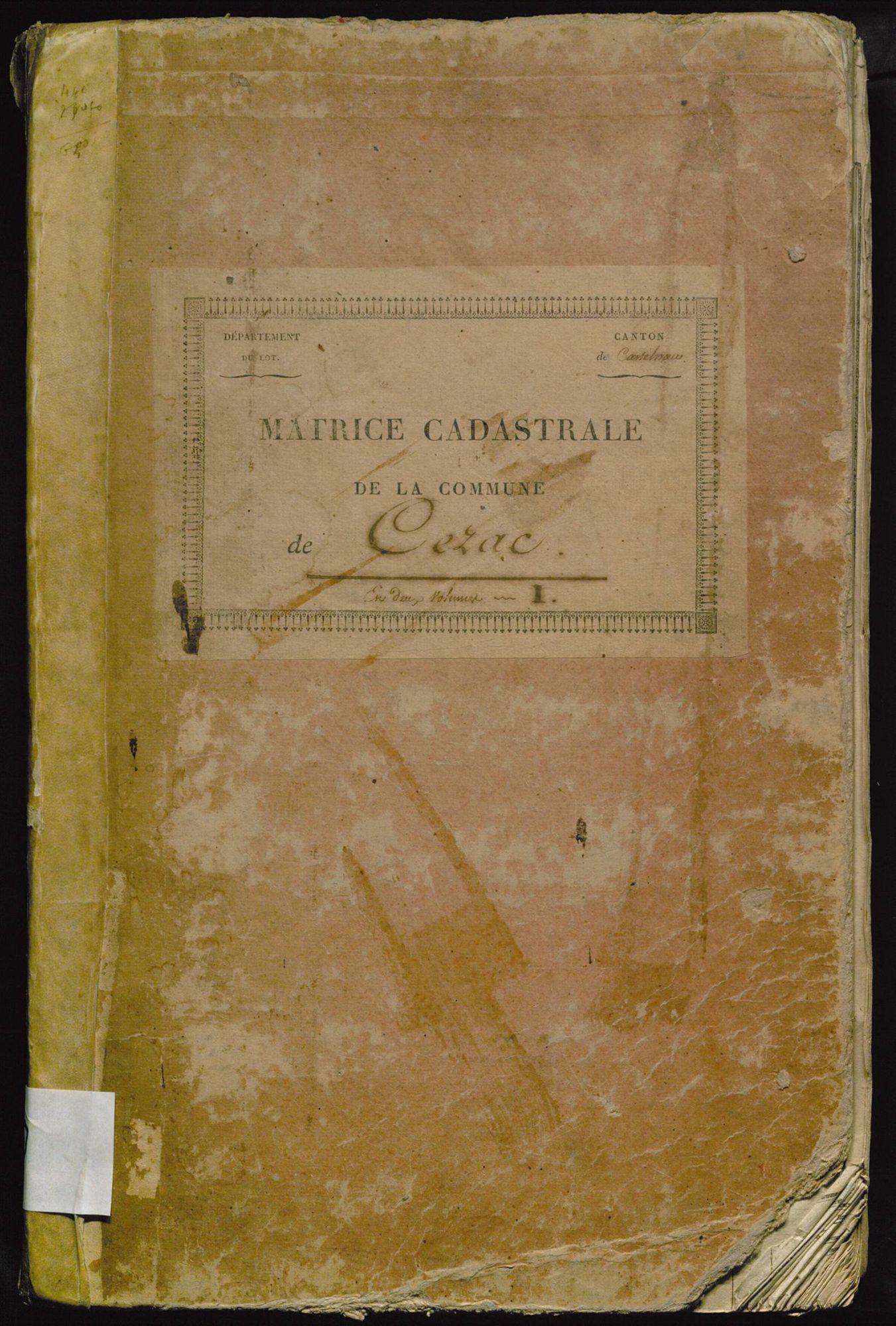 Folios 1-402. Augmentations et diminutions  (1828-1914)