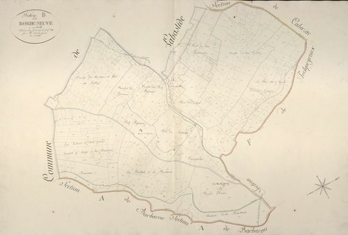 section B de la Borde-Neuve, 1ère feuille