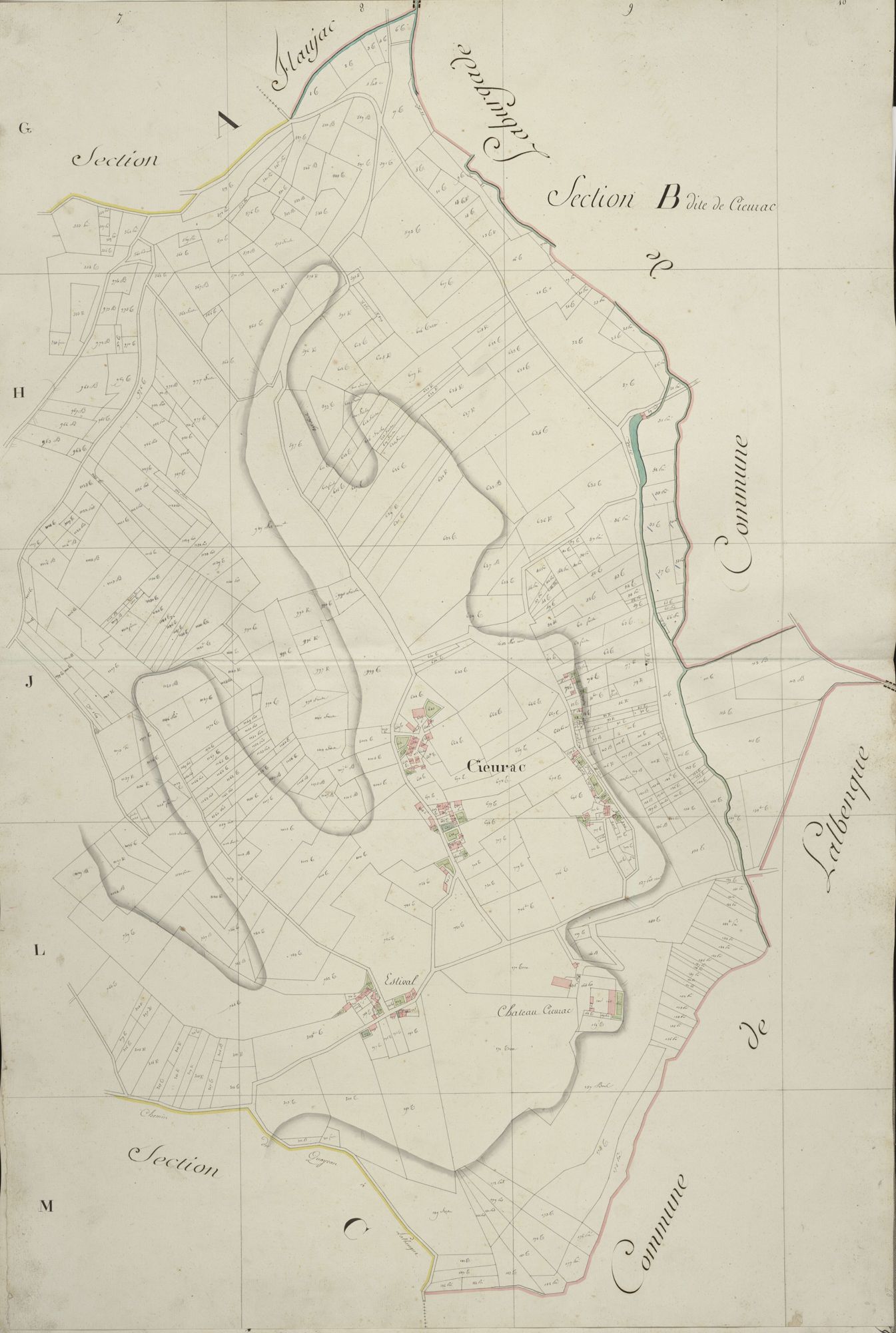 section B de Cieurac, 1ère feuille