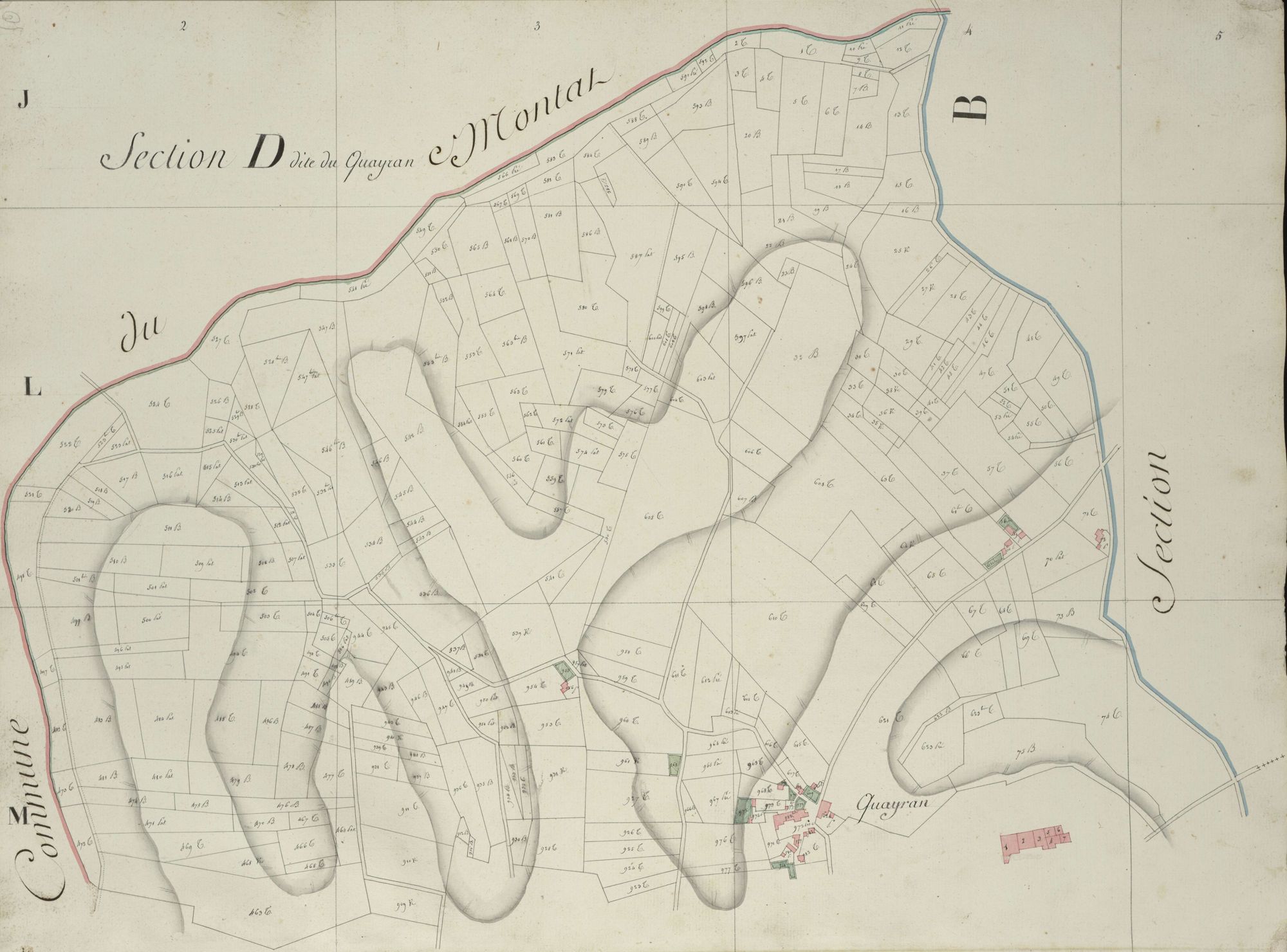 section D du Quayran, 1ère feuille