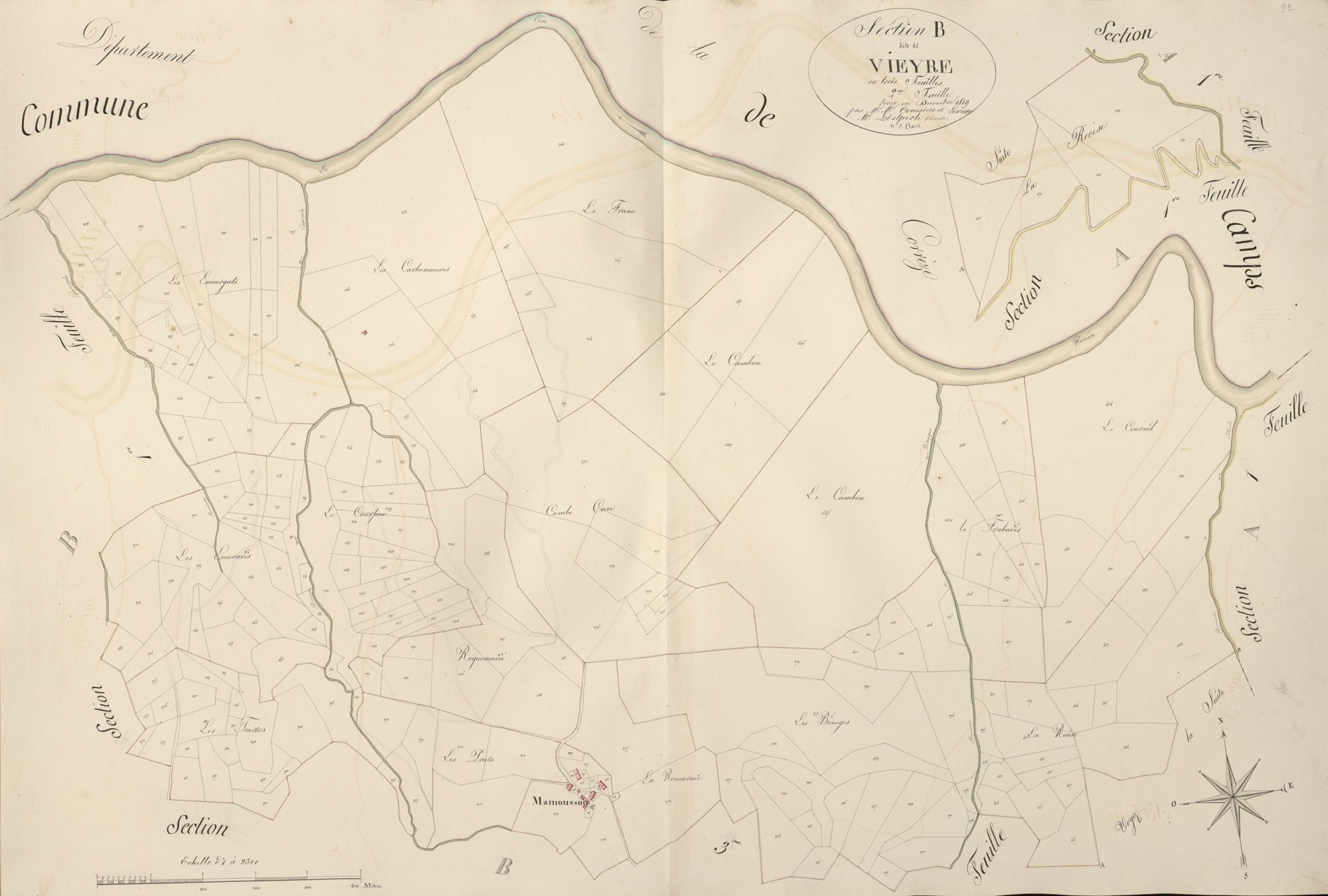 section B de Vieyre, 2ème feuille