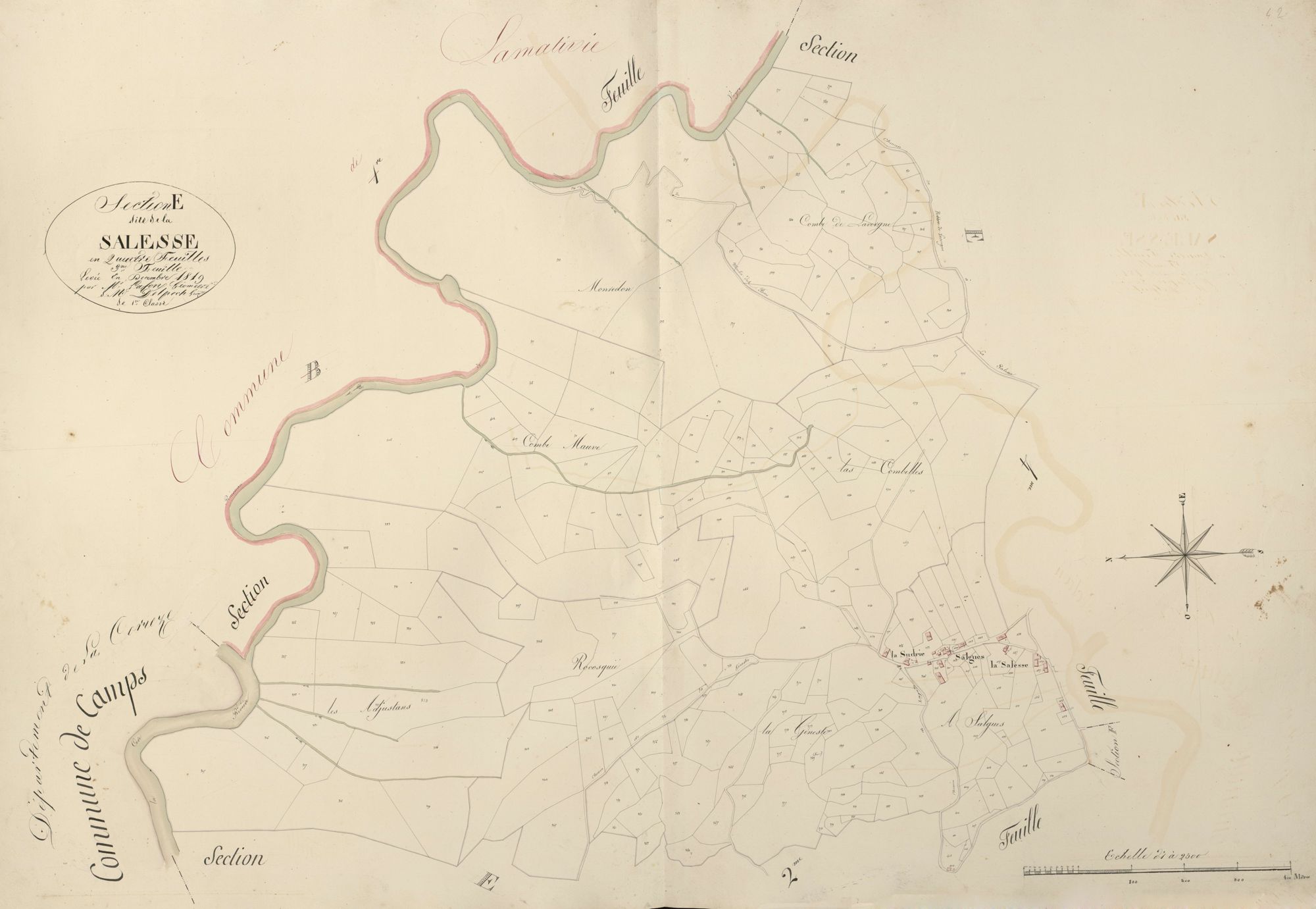 section E de la Salesse, 3ème feuille