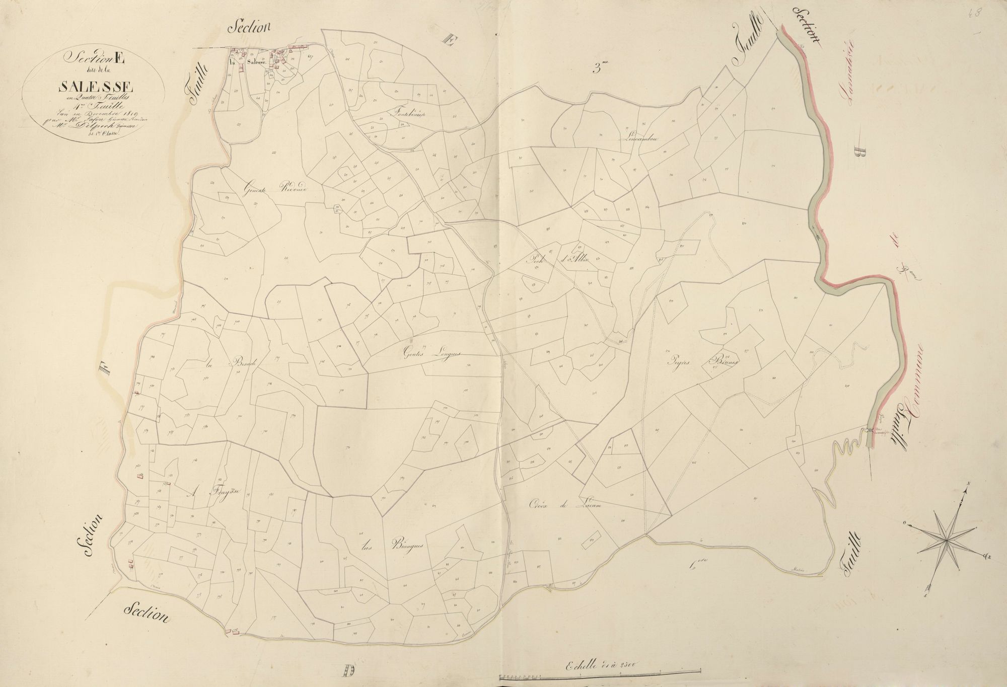 section E de la Salesse, 4ème feuille