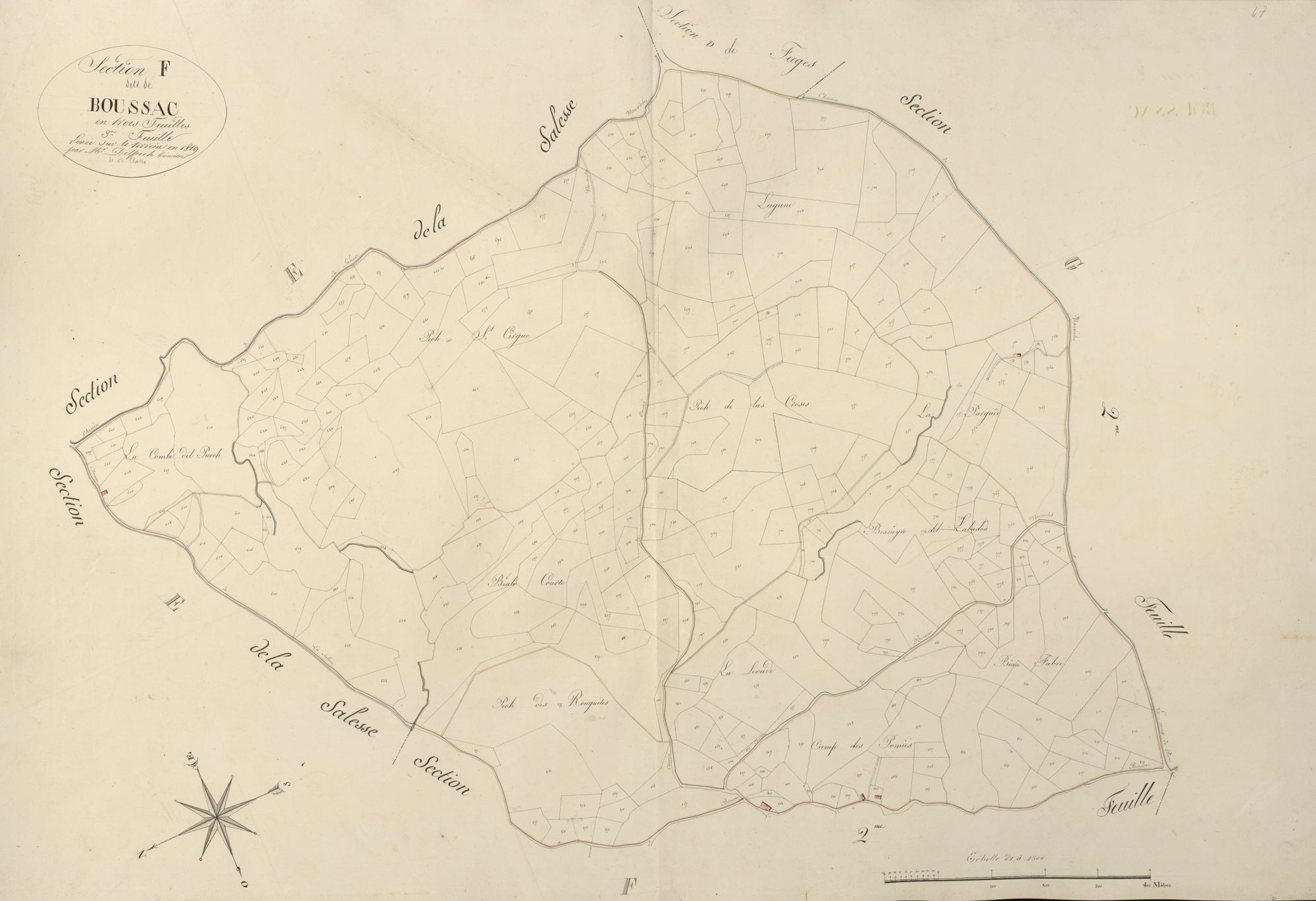 section F de Boussac, 3ème feuille