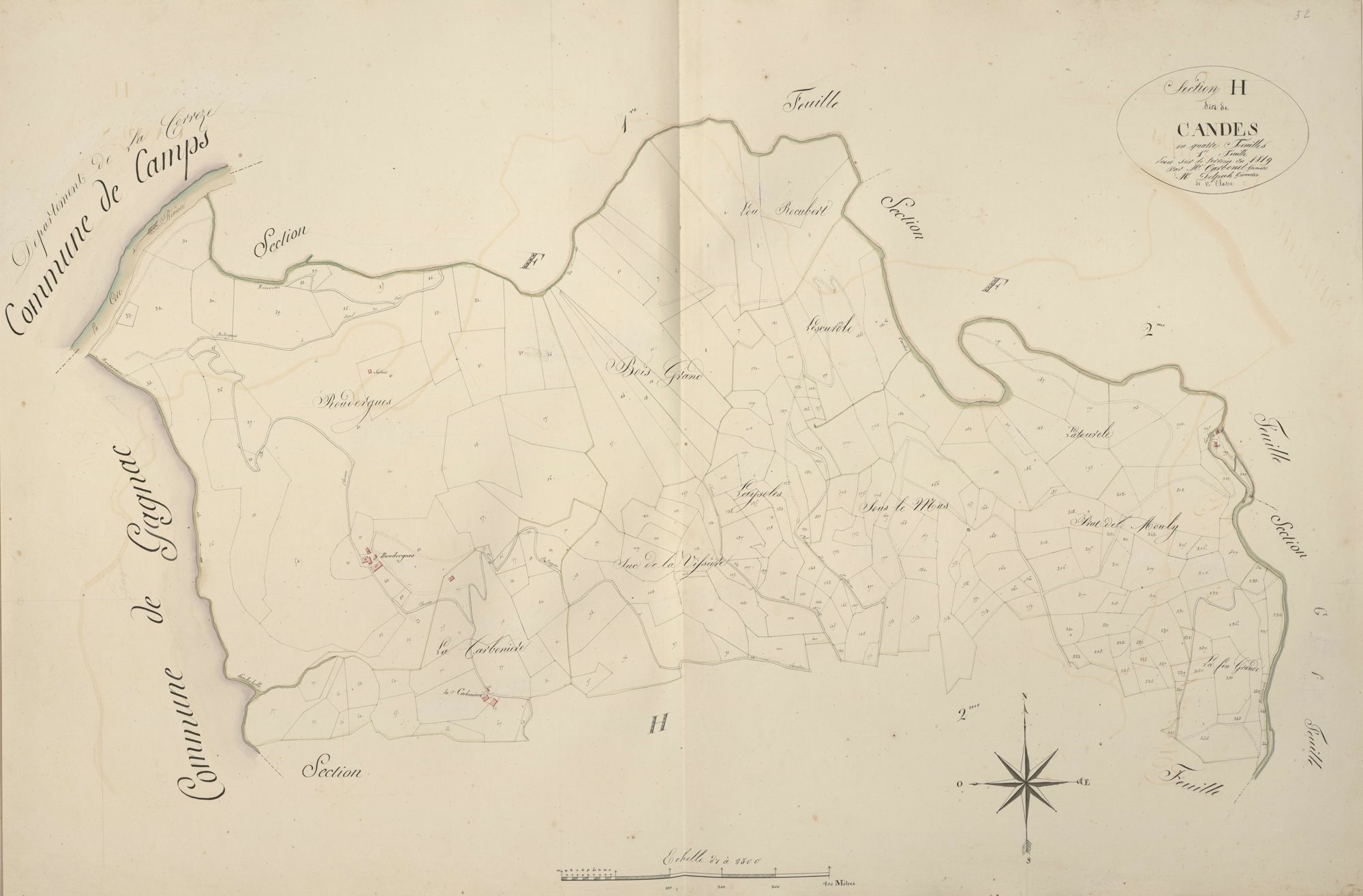 section H de Candes, 1ère feuille