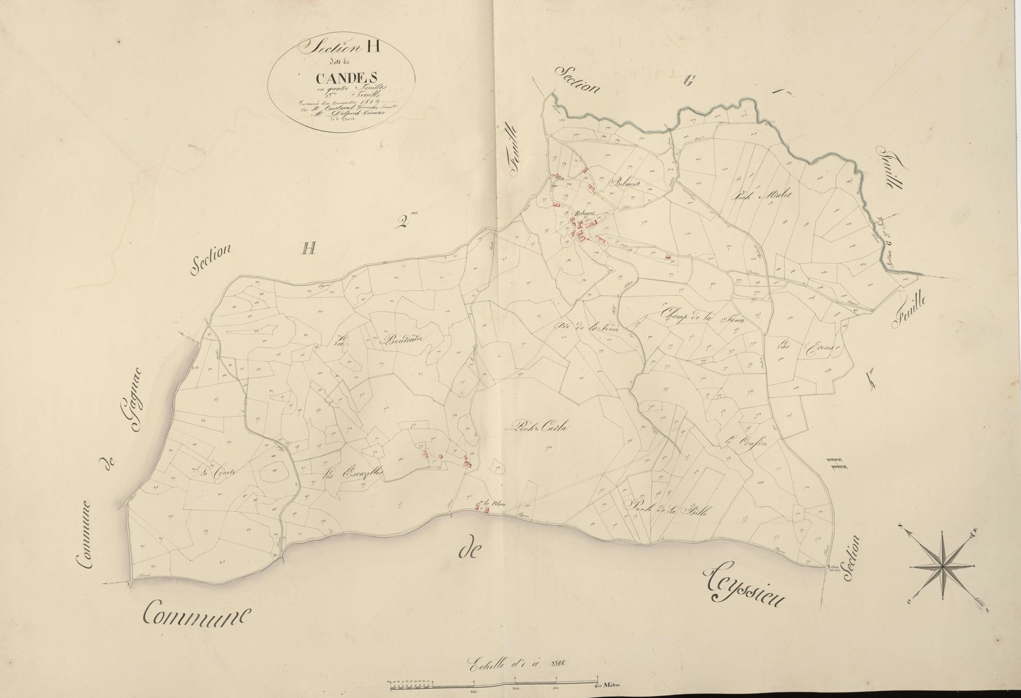 section H de Candes, 3ème feuille