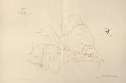 section F de Boussac, 2ème feuille, développement du village