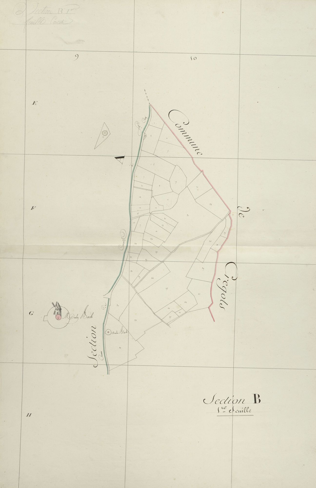 section B, 1ère feuille