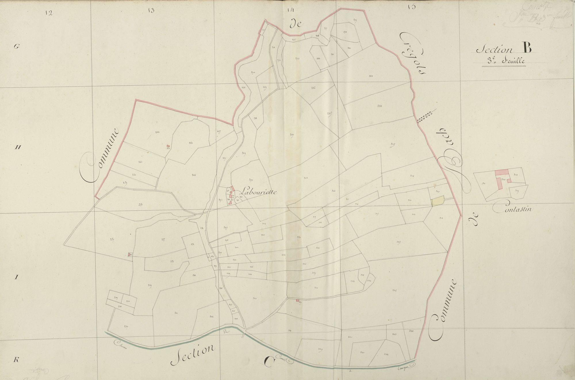 section B, 3ème feuille