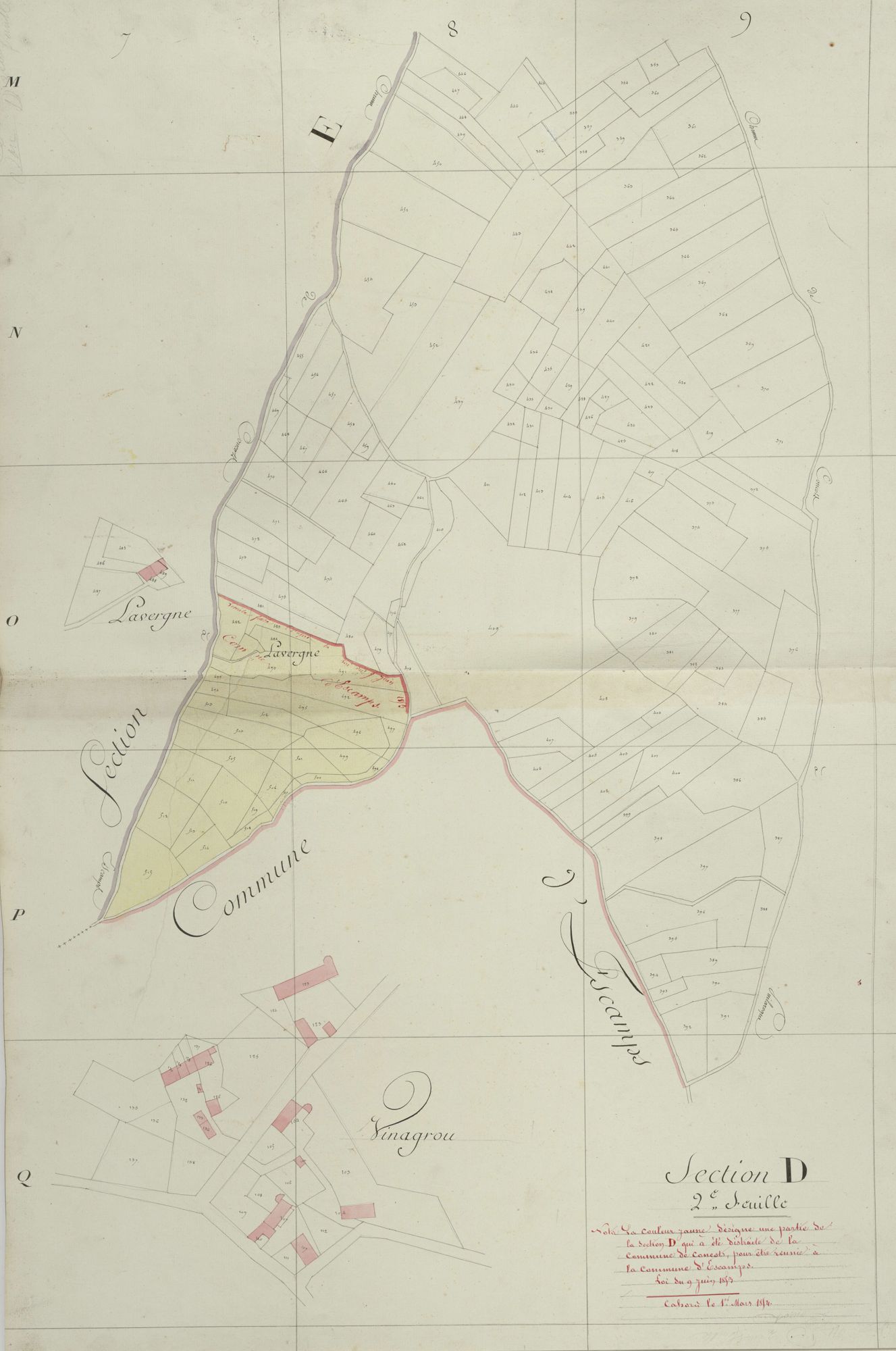 section D, 2ème feuille