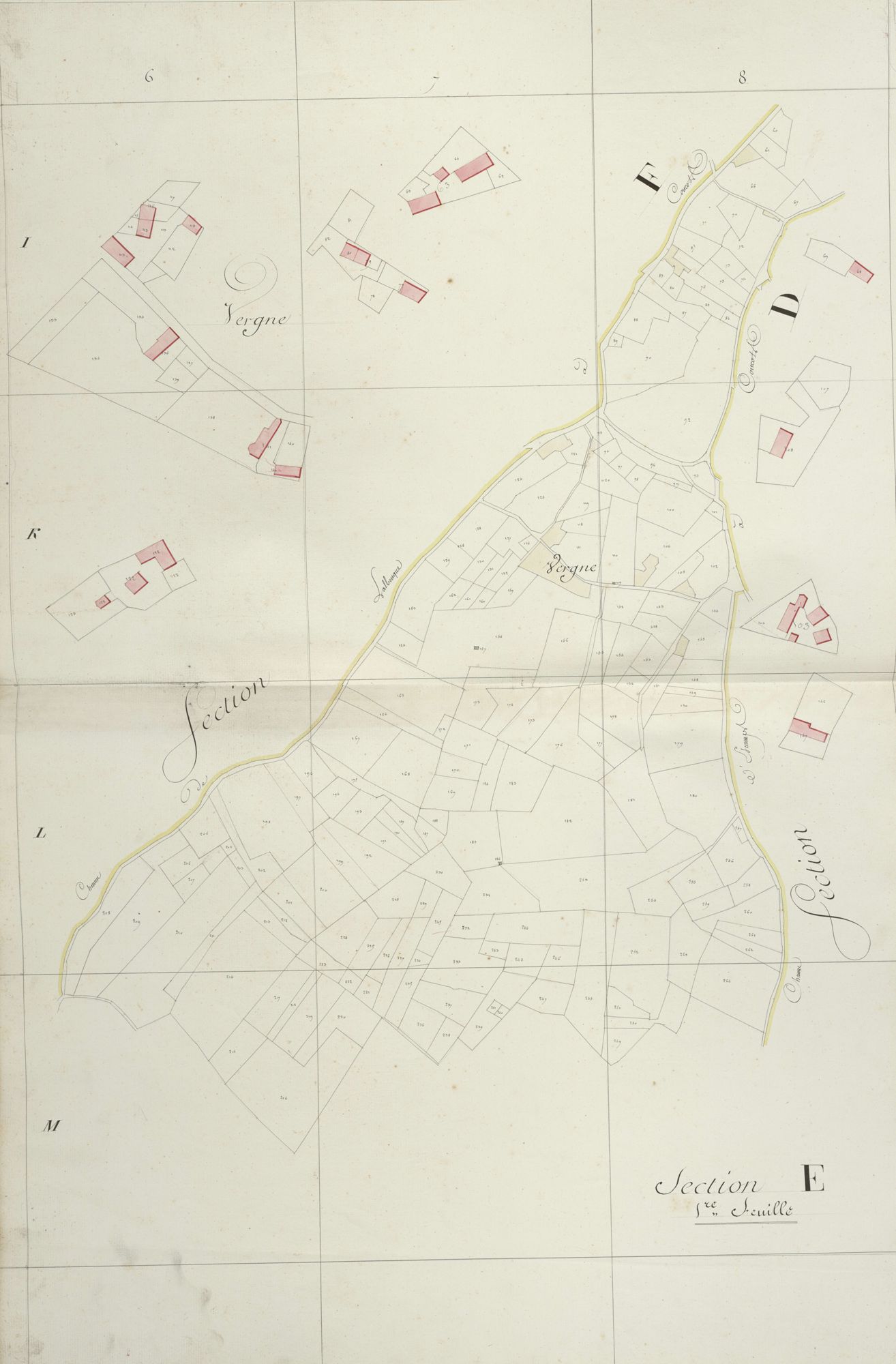 section E, 1ère feuille