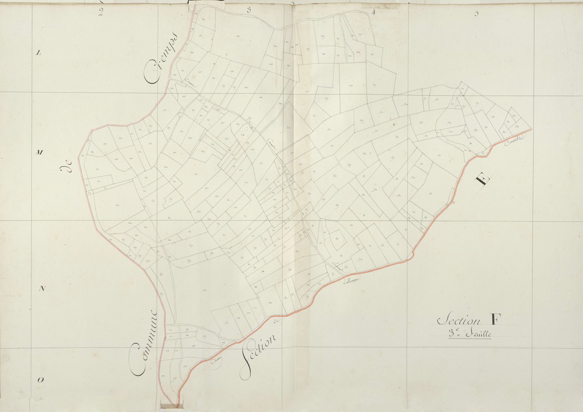 section F, 3ème feuille