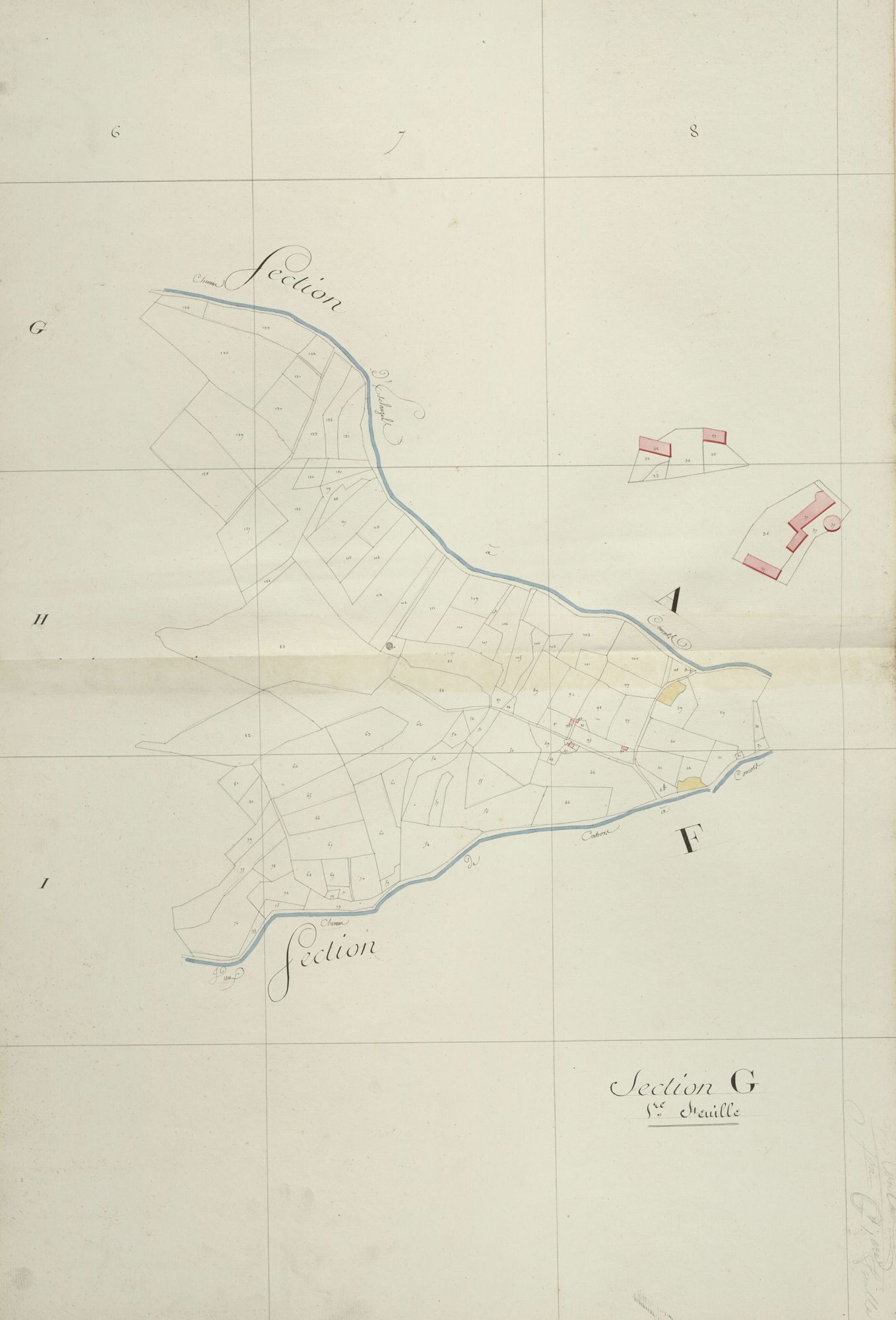 section G, 1ère feuille