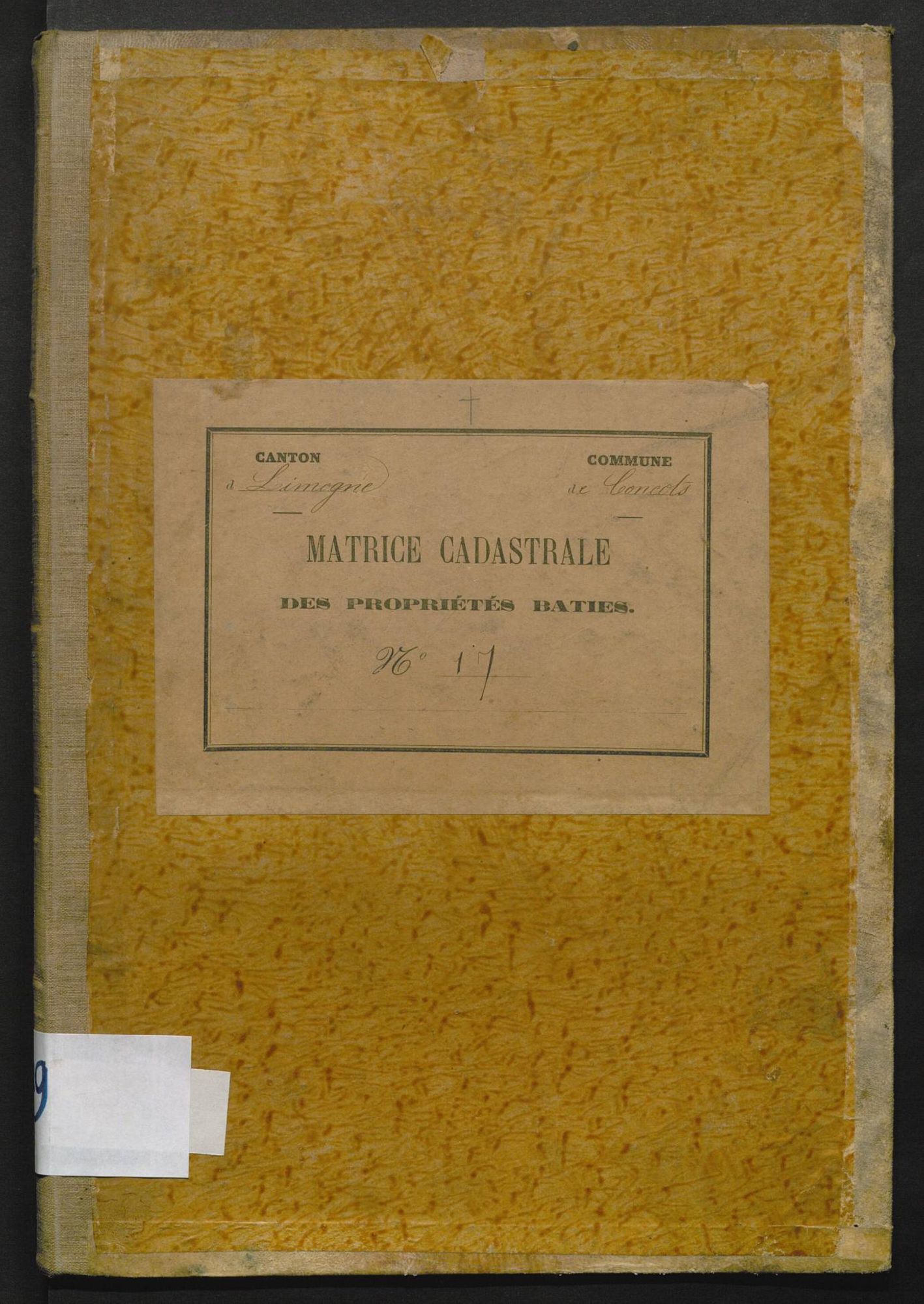 Cases 1-273. Augmentations et diminutions (1880-1891)