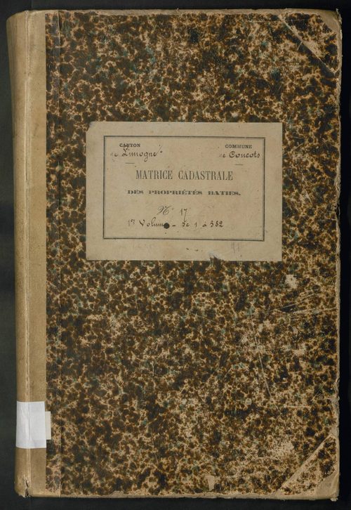 Folios 1-582. Augmentations et diminutions (1856-1914)