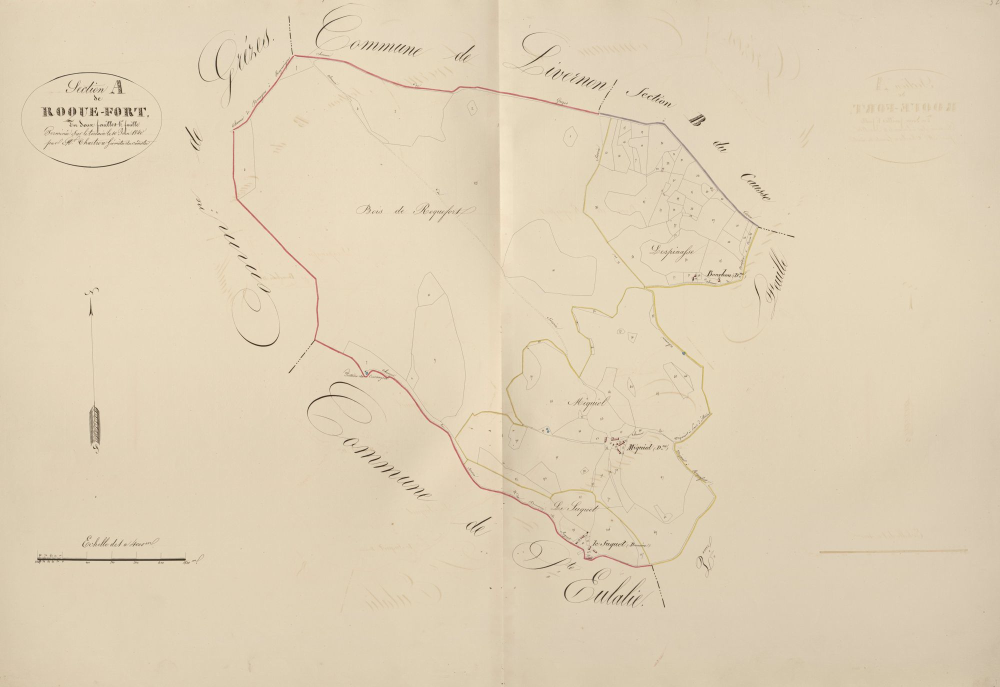 section A de Roque-Fort, 1ère feuille