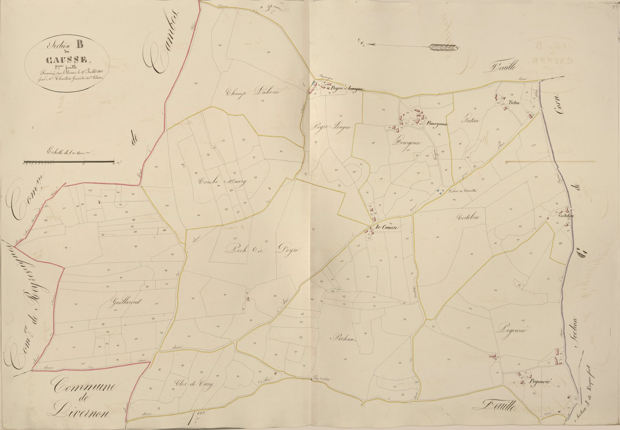 section B du Causse, 2ème feuille