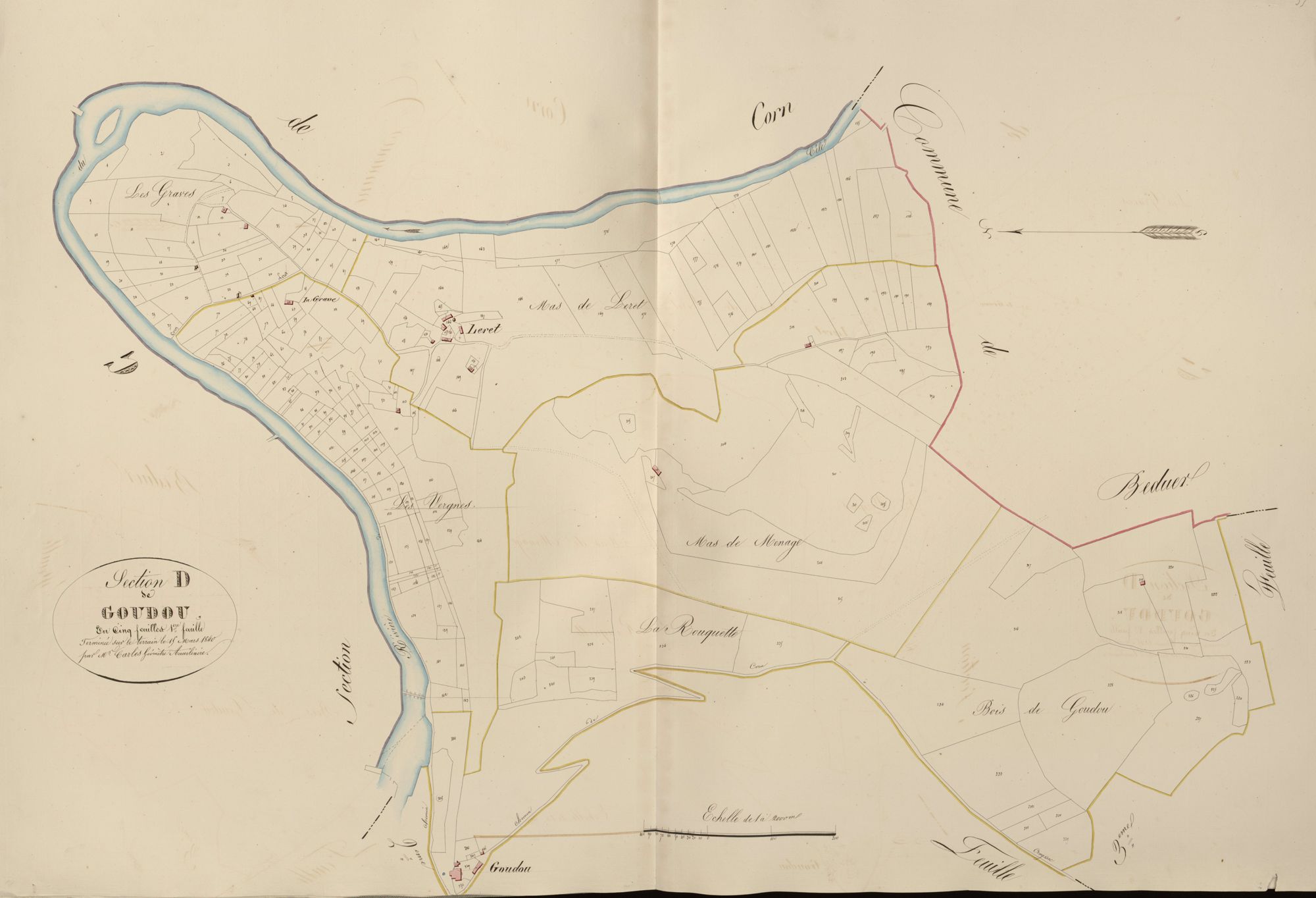 section D de Goudou, 1ère feuille
