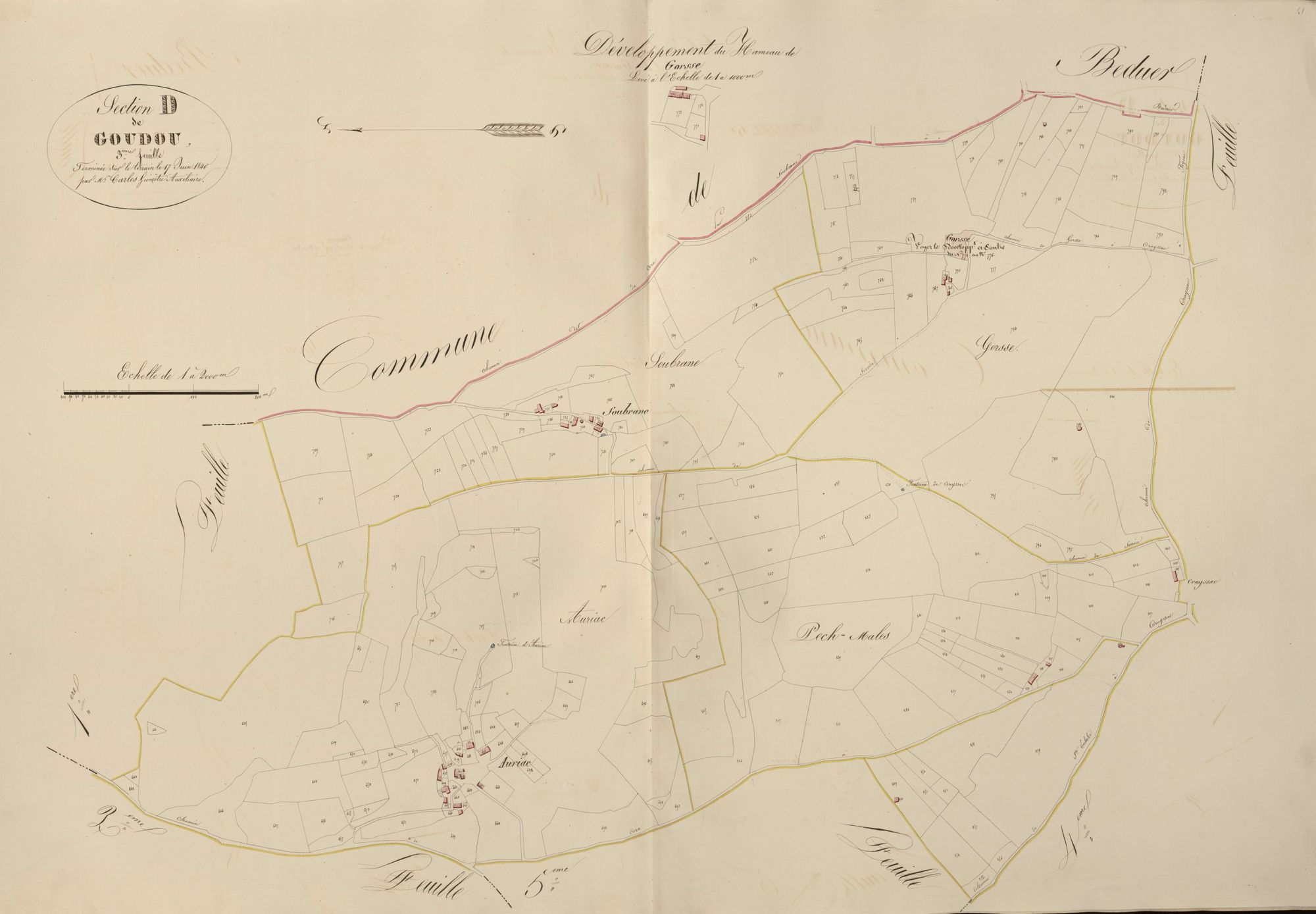section D de Goudou, 3ème feuille