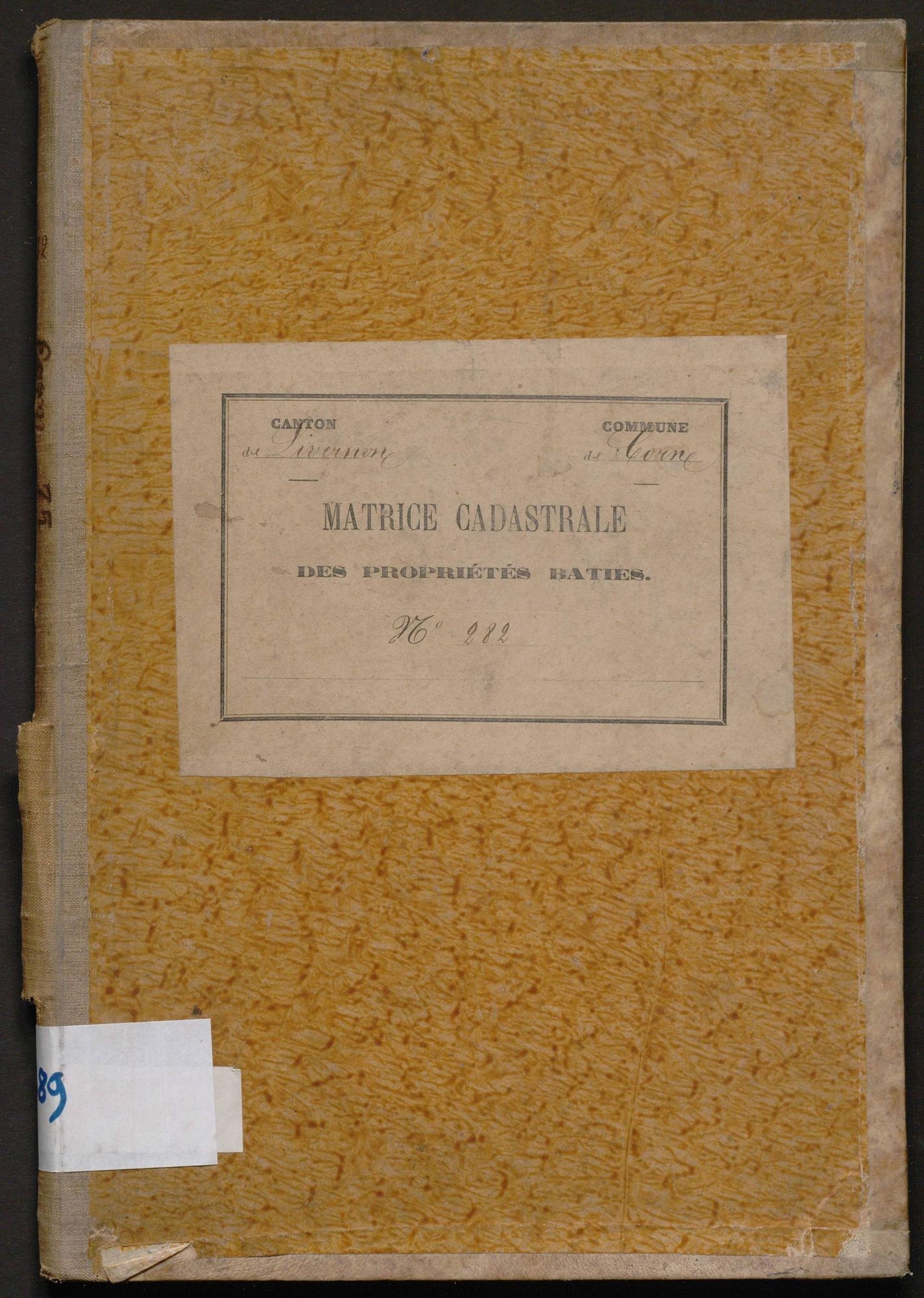 Cases 1-202. Augmentations et diminutions (1880-1890)