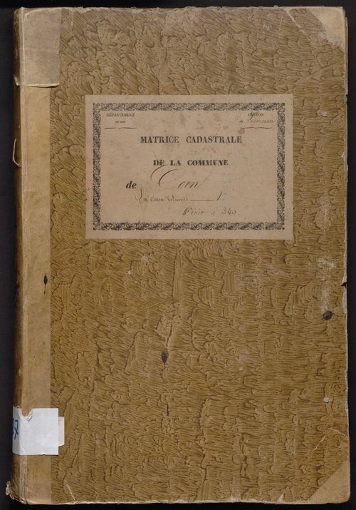 Folios 1-340. Augmentations et diminutions (1843-1914)