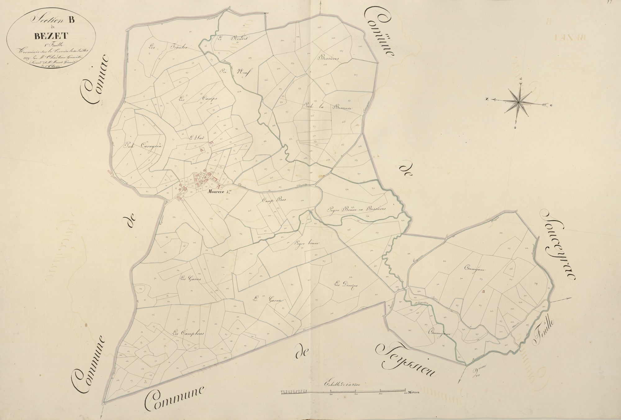 section B de Bezet, 1ère feuille