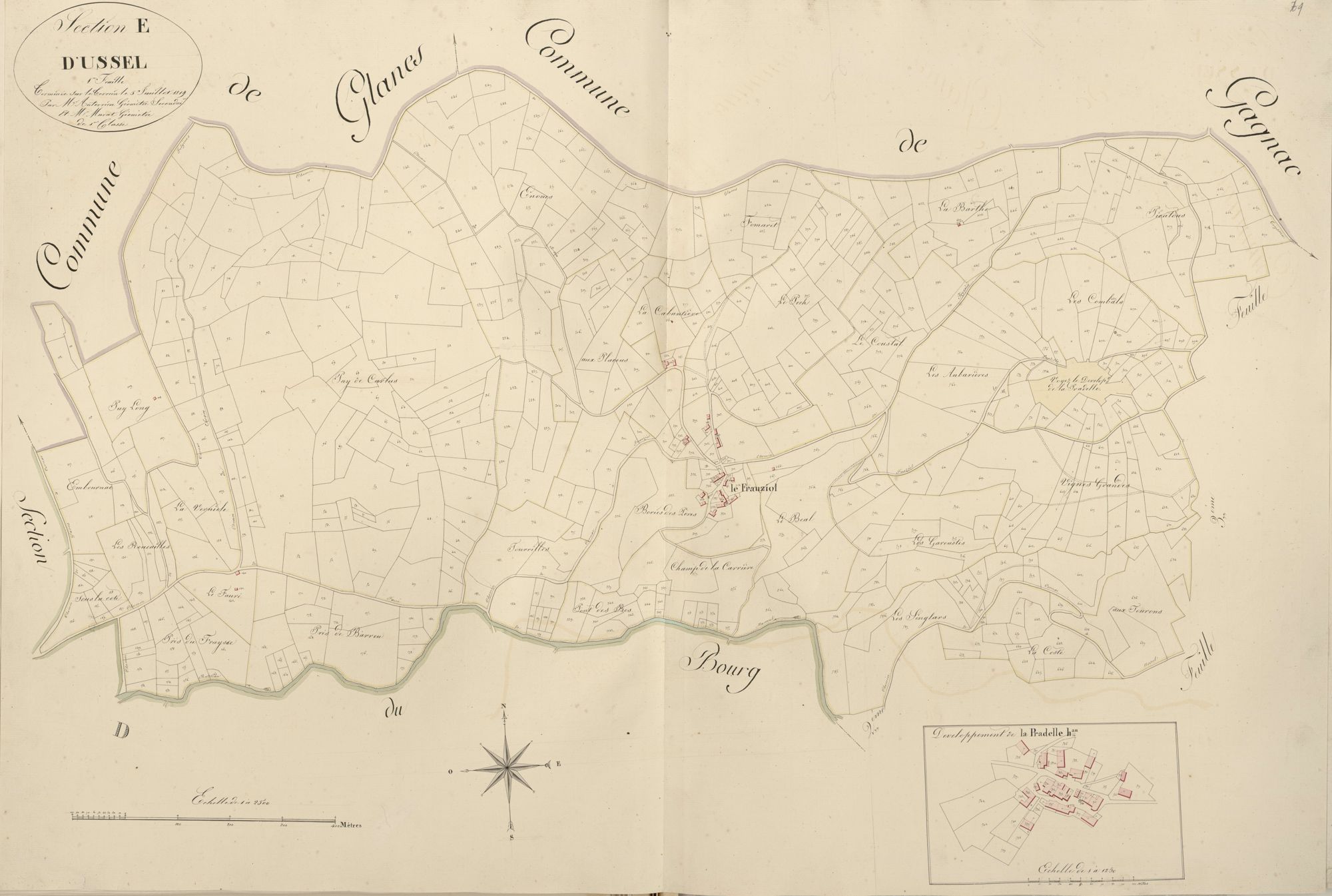 section E d'Ussel, 1ère feuille