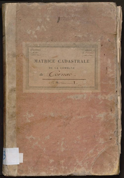 Folios 1-322. Augmentations et diminutions  (1859-1909)