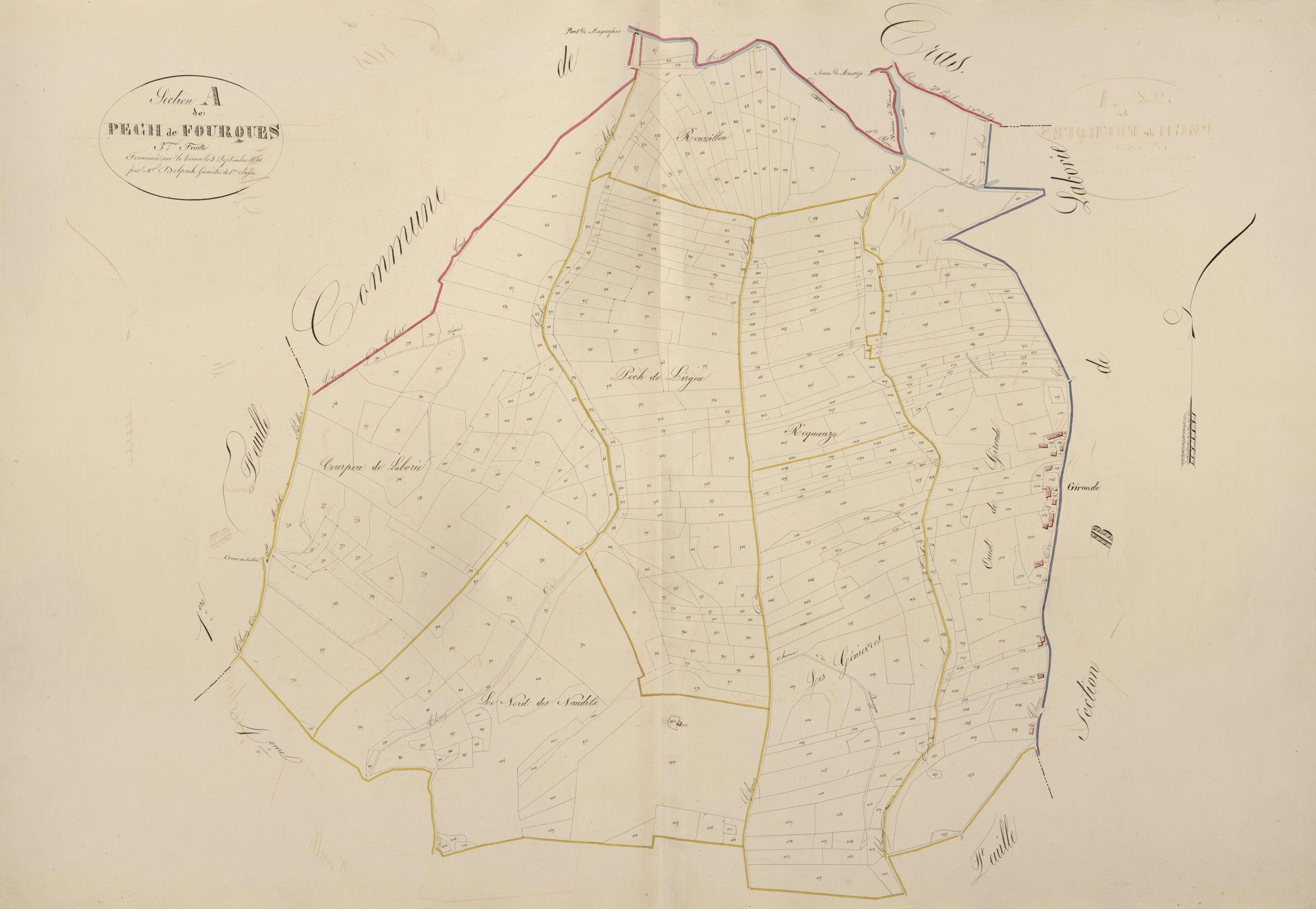 section A de Pech de Fourques, 3ème feuille