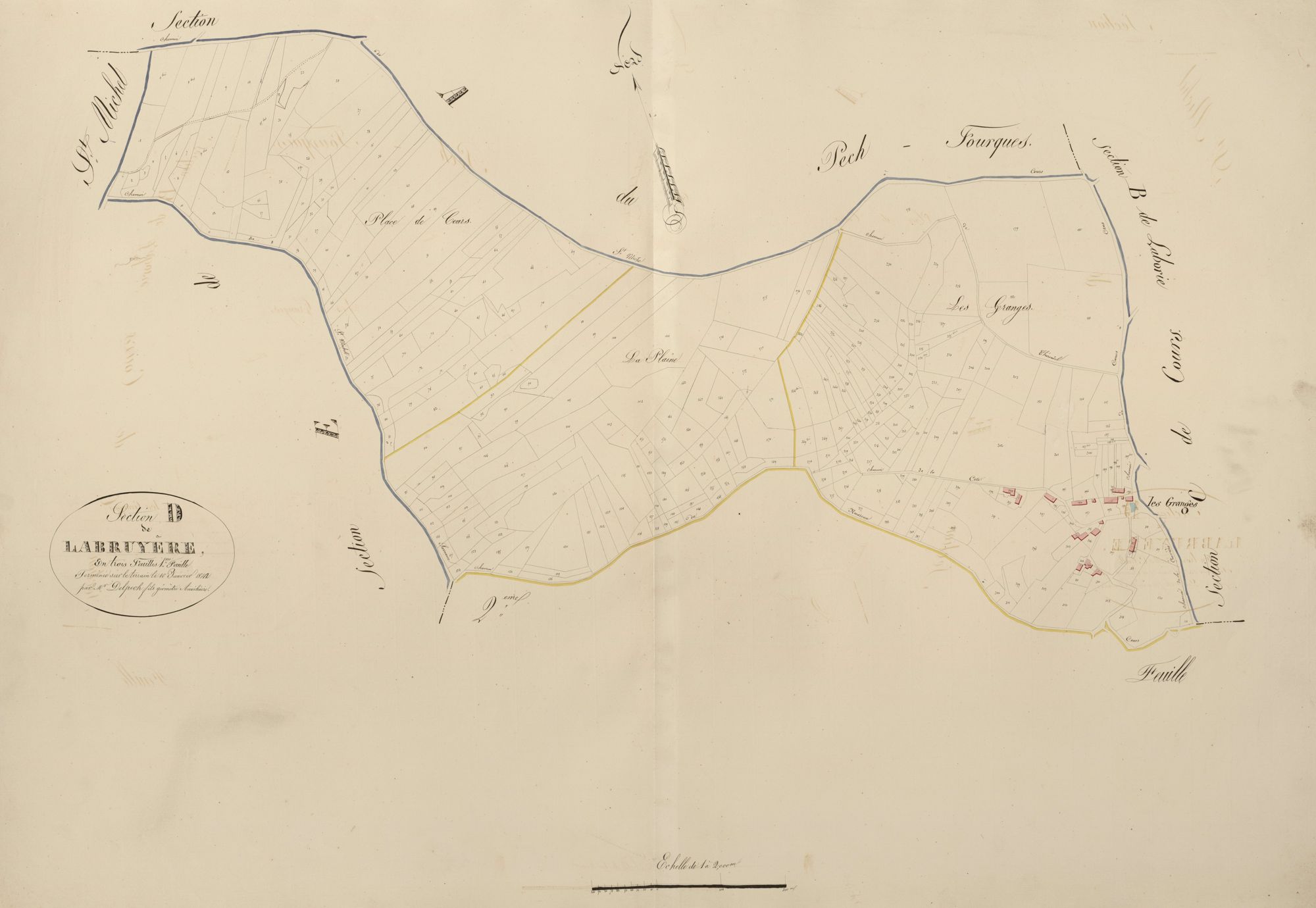 section D de Labruyère, 1ère feuille
