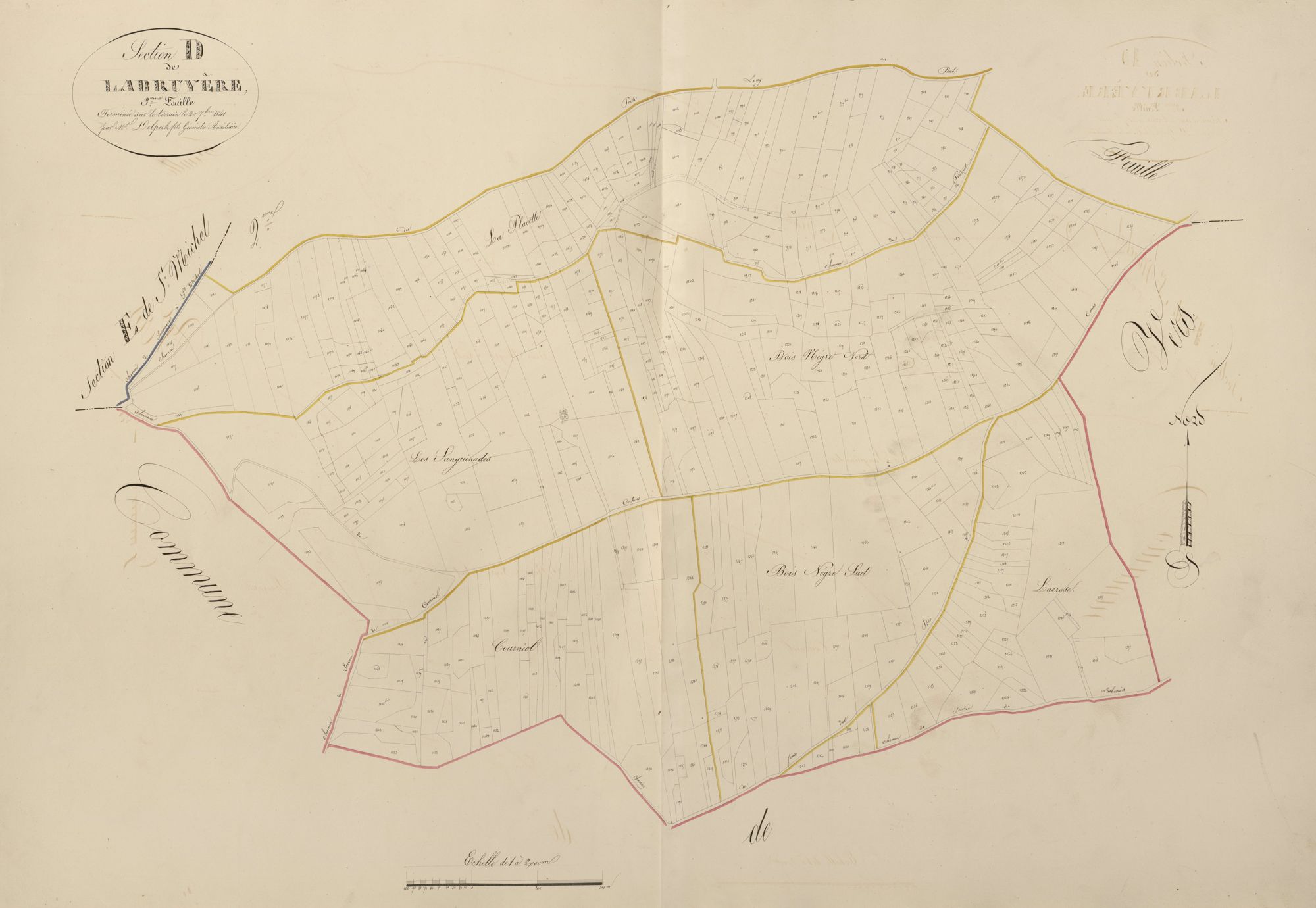 section D de Labruyère, 3ème feuille