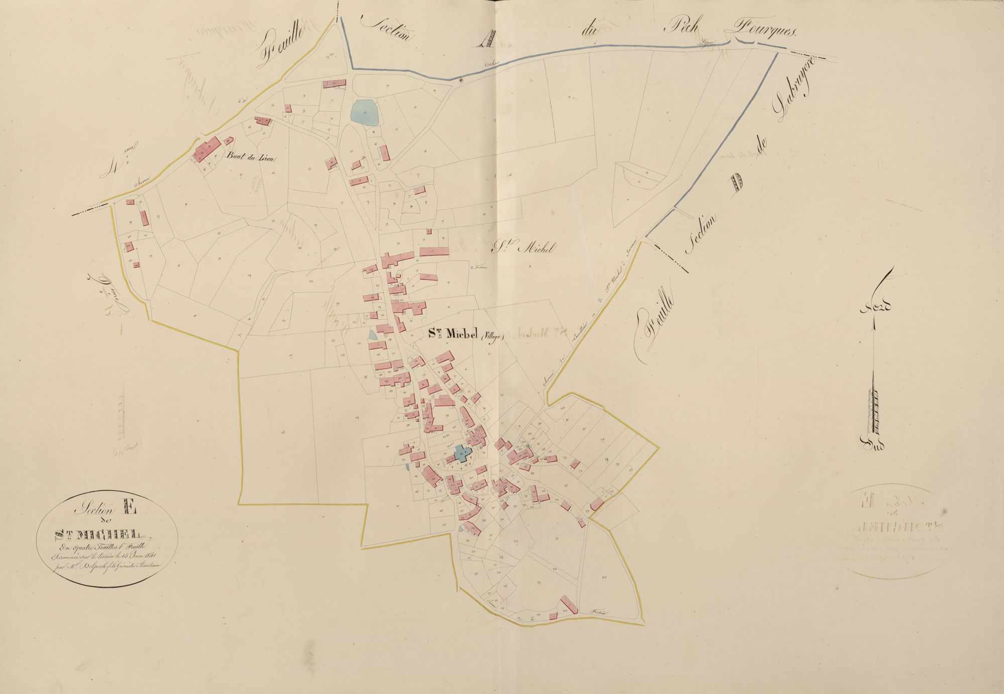 section E de Saint-Michel, 1ère feuille