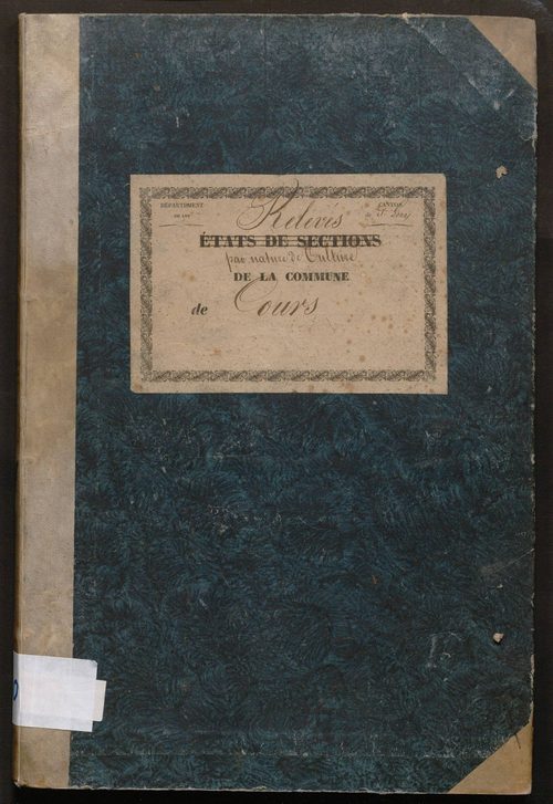 Relevés par section des numéros de parcelles de même nature des propriétés non bâties pour parvenir à une récapitulation