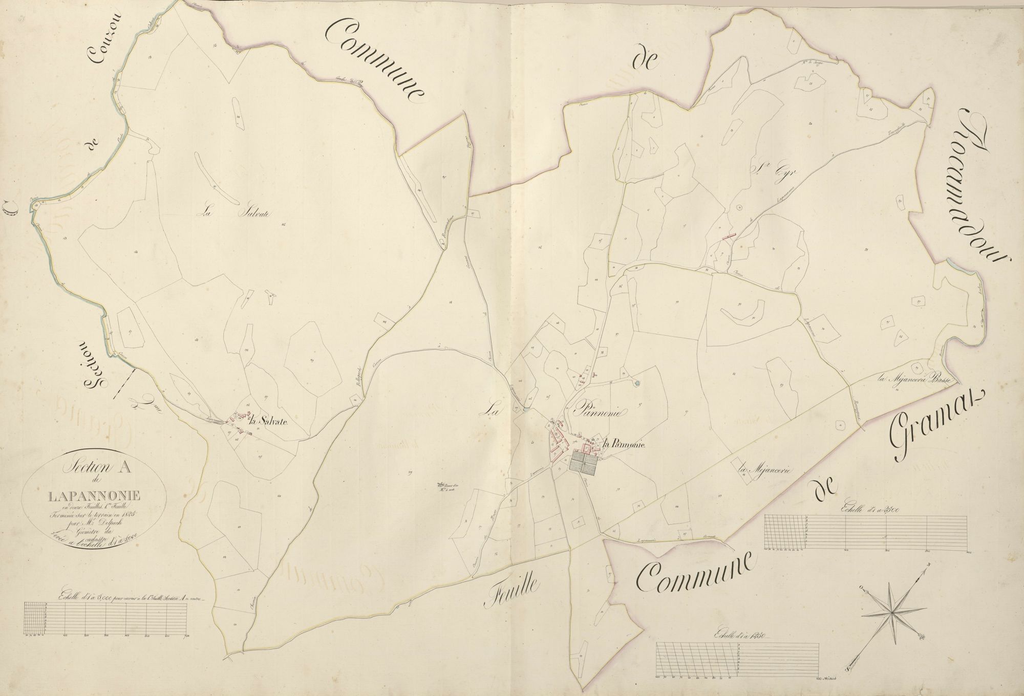 section A de Lapannonie, 1ère feuille