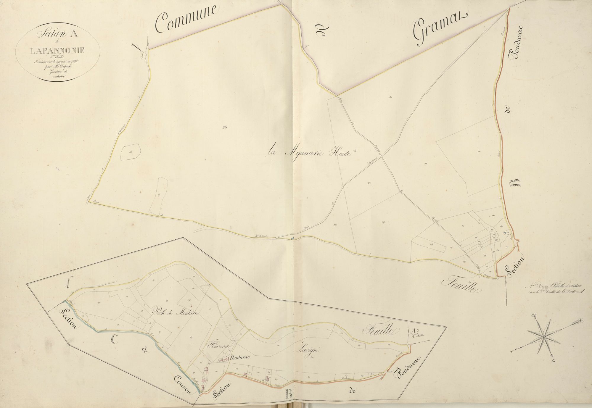 section A de Lapannonie, 2ème feuille