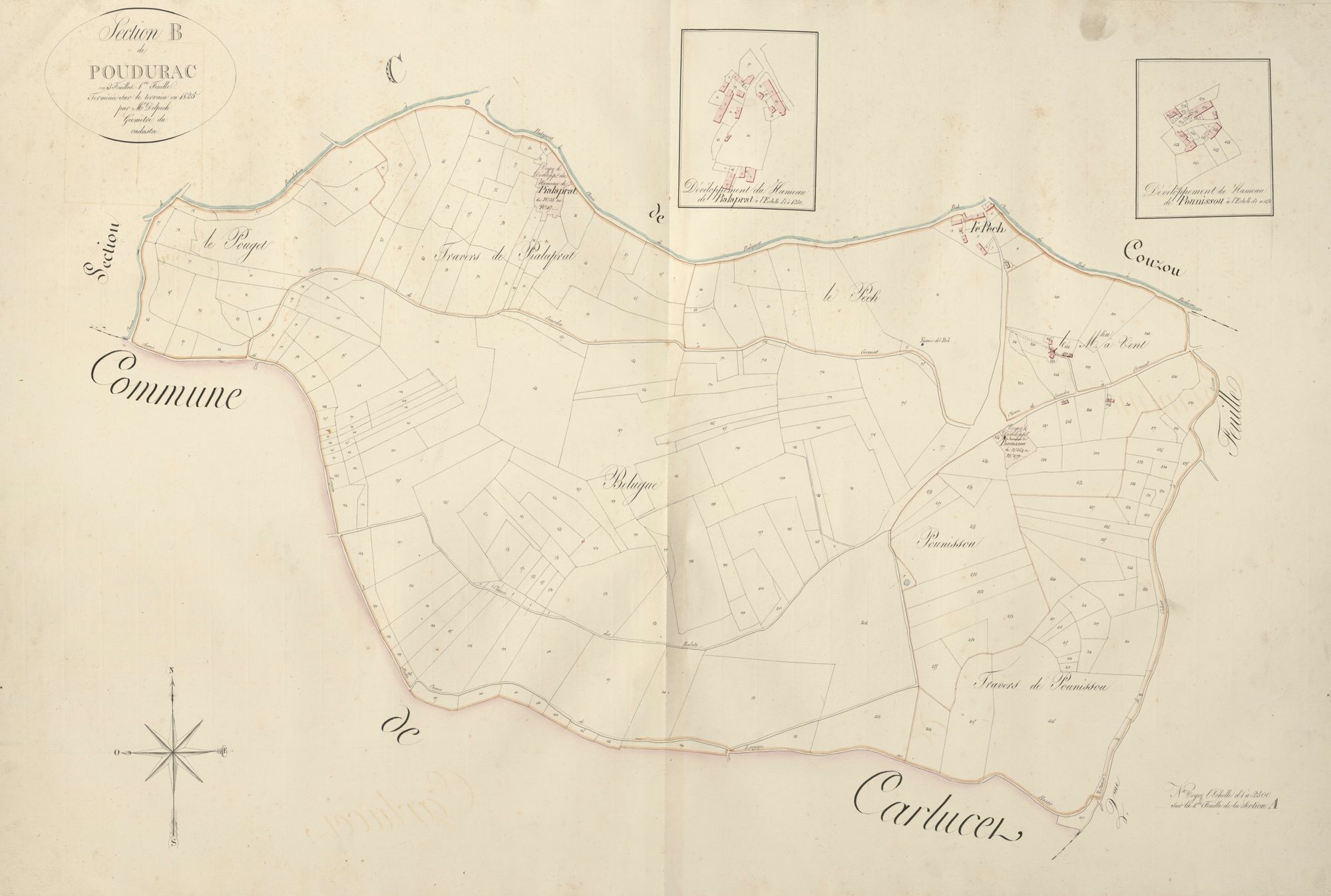 section B de Poudurac, 1ère feuille