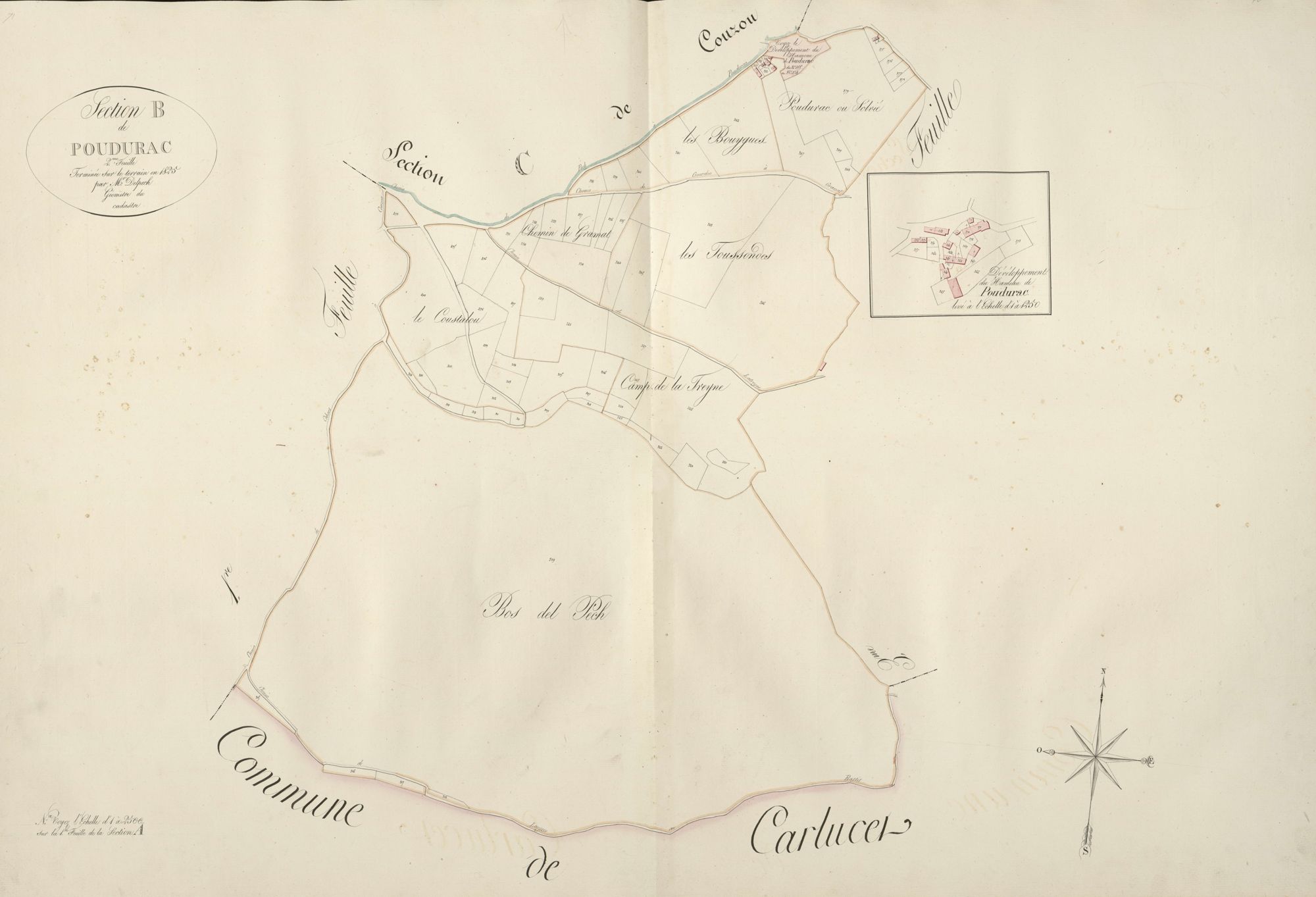 section B de Poudurac, 2ème feuille